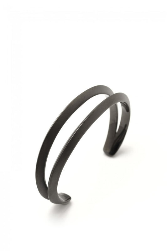 IVXLCDM DUAL BANGLE TRIANGLE MATTE BLACK