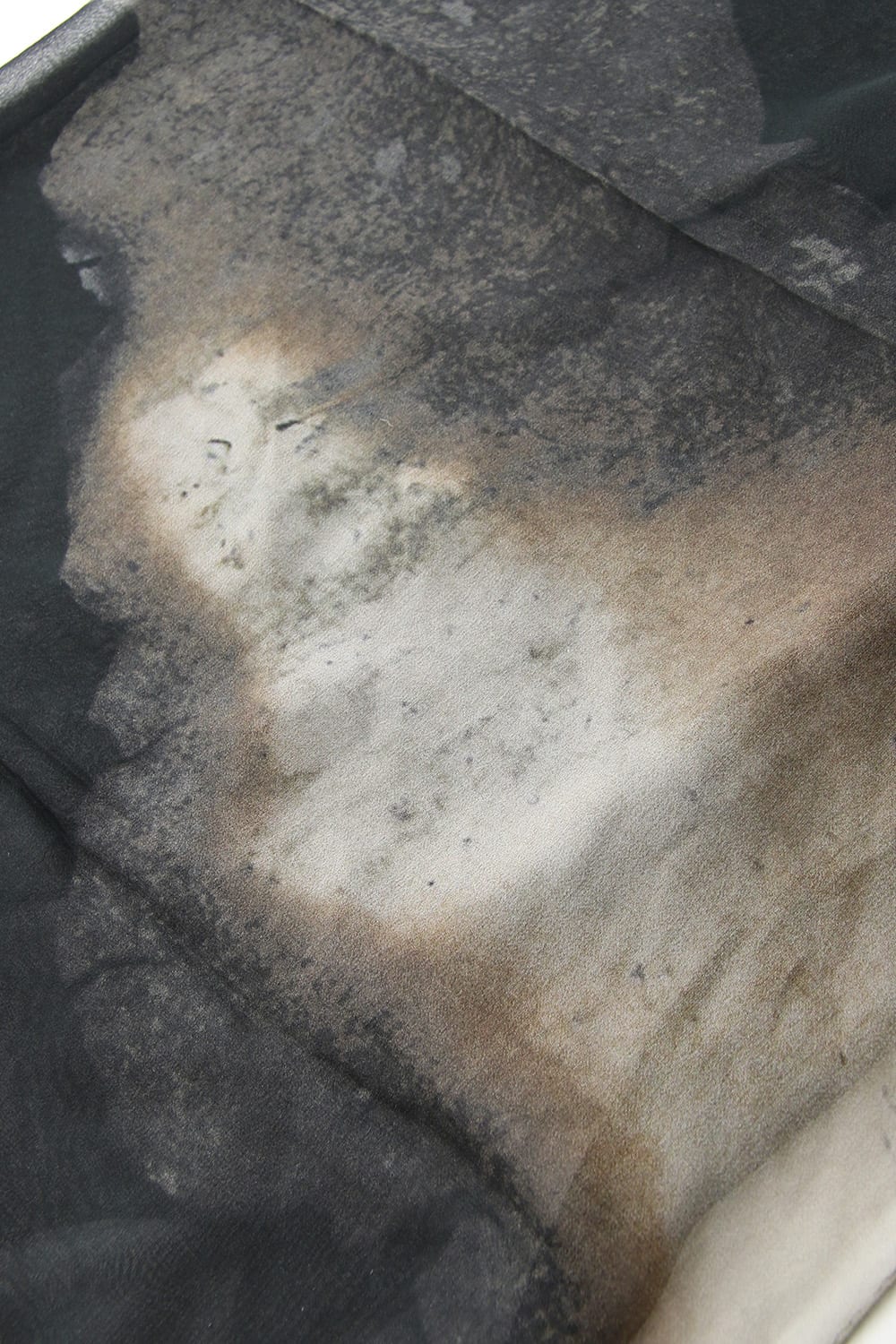 Paper Burning & Dahlia Grilled Silk Chiffon Scarf - DV-L14-414