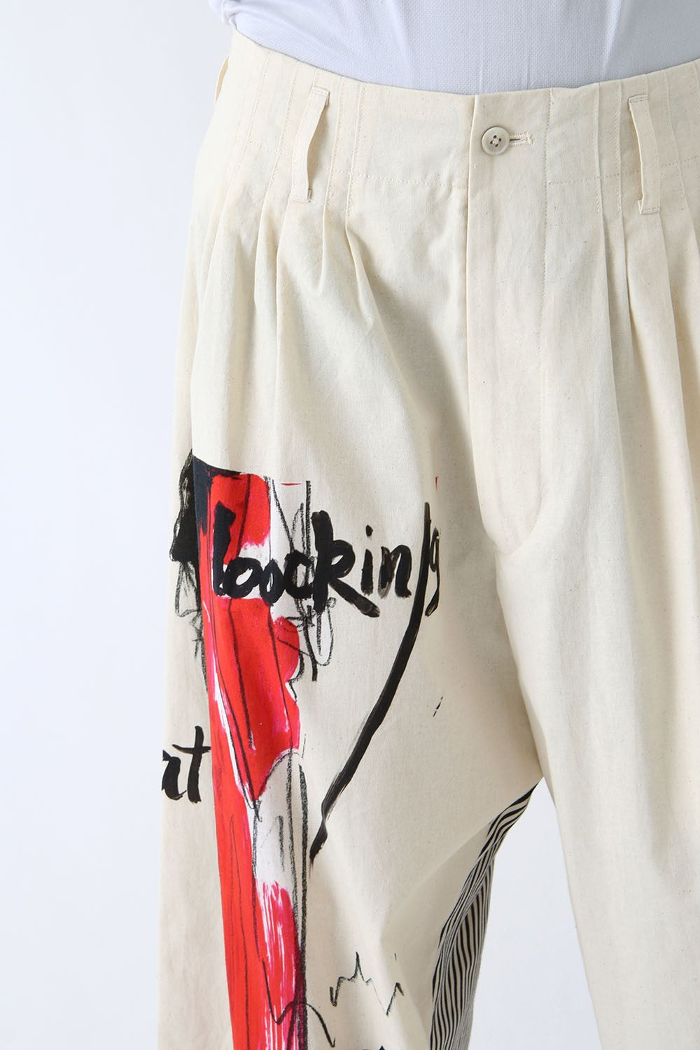 Right Side Cut Women Motif Pants