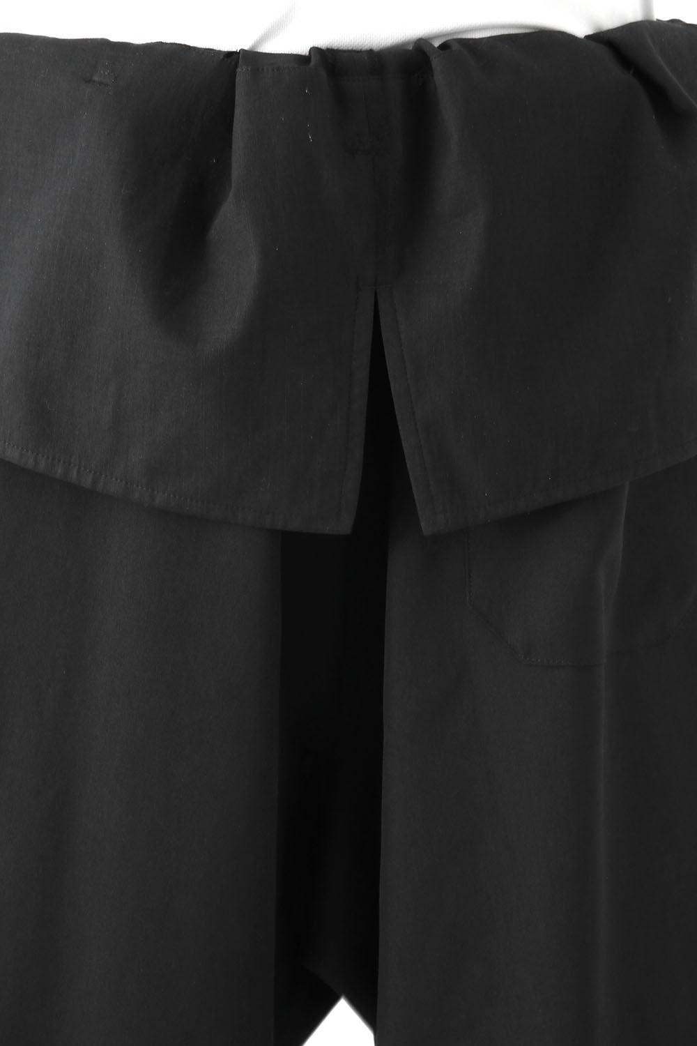 High Waist Pants Wrinkled Gabardine