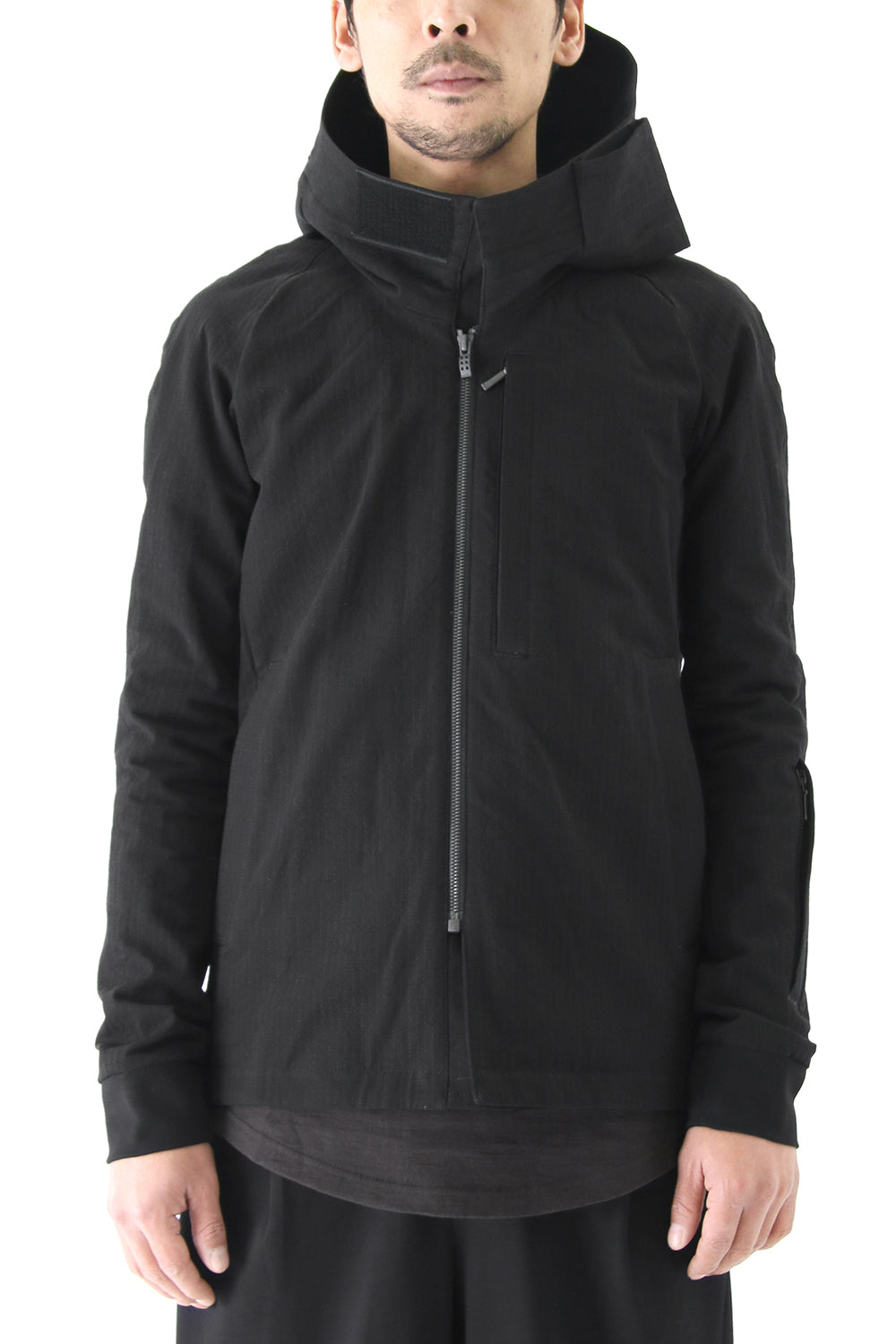 Jacket Cotton Linen Rip Stop Black