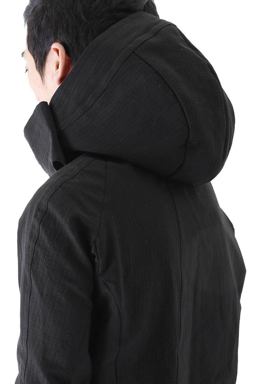 Jacket Cotton Linen Rip Stop Black