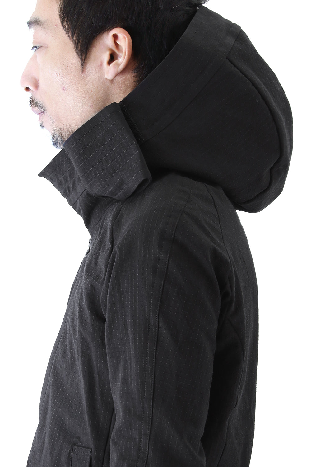 Jacket Cotton Linen Rip Stop Black