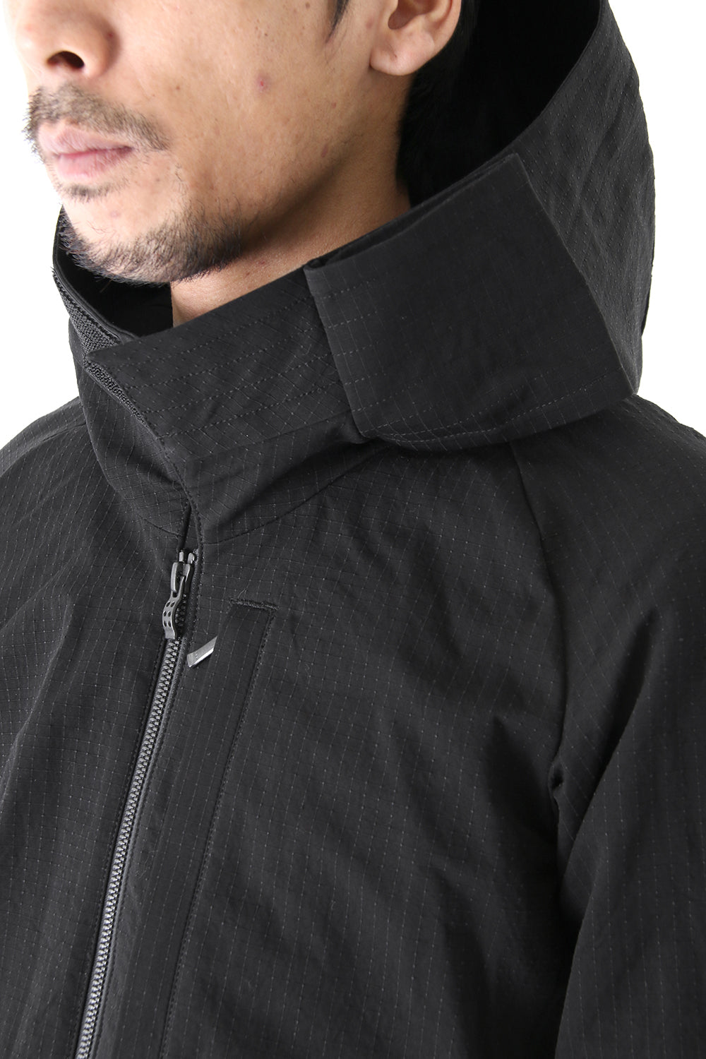 Jacket Cotton Linen Rip Stop Black