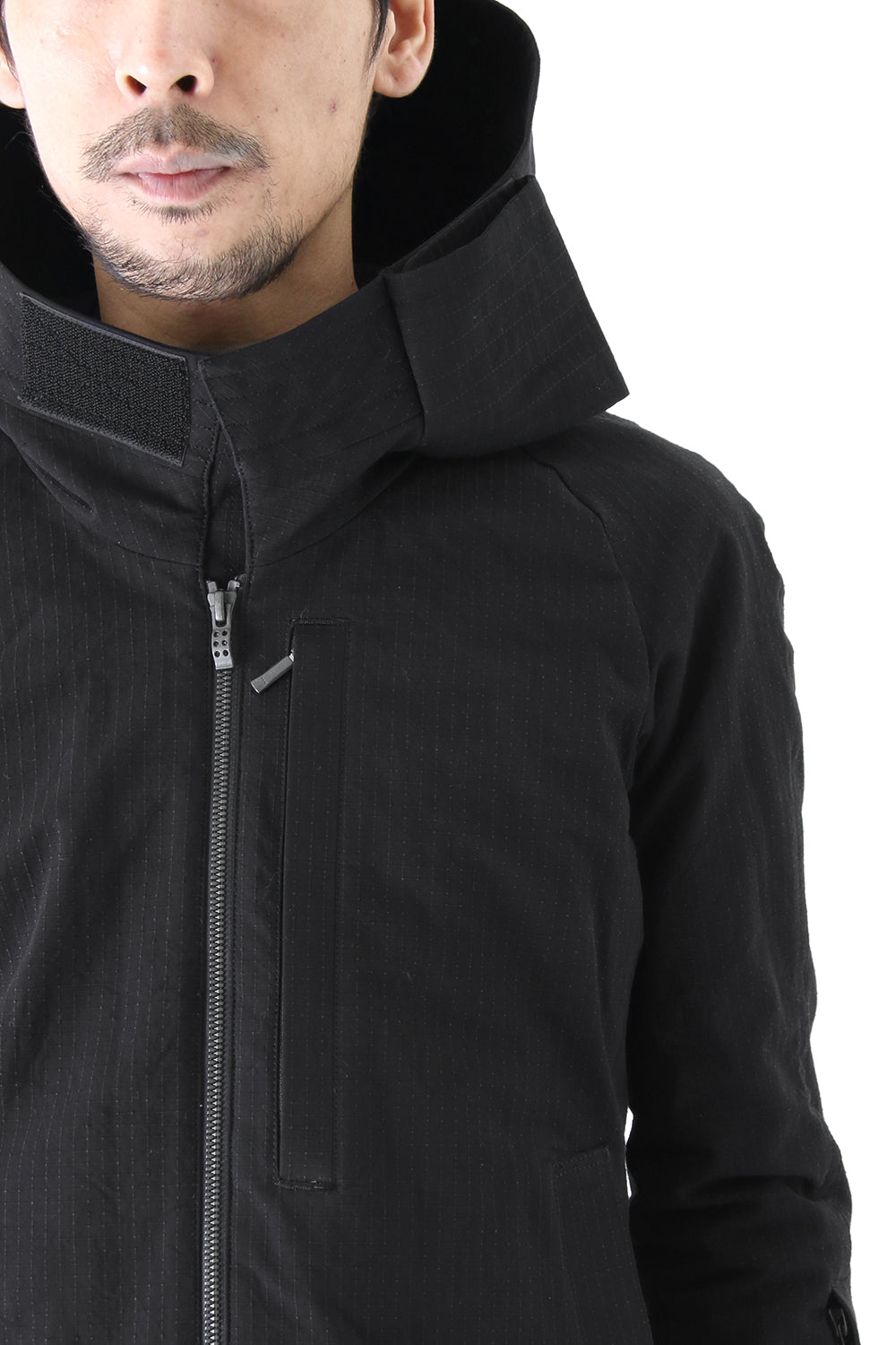 Jacket Cotton Linen Rip Stop Black