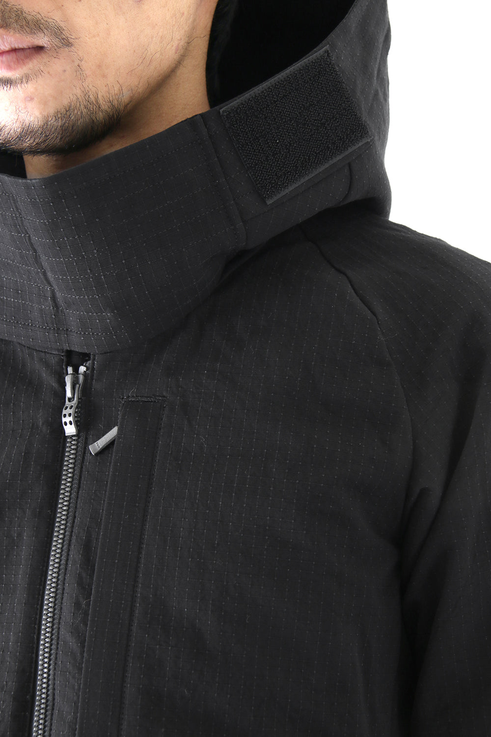 Jacket Cotton Linen Rip Stop Black