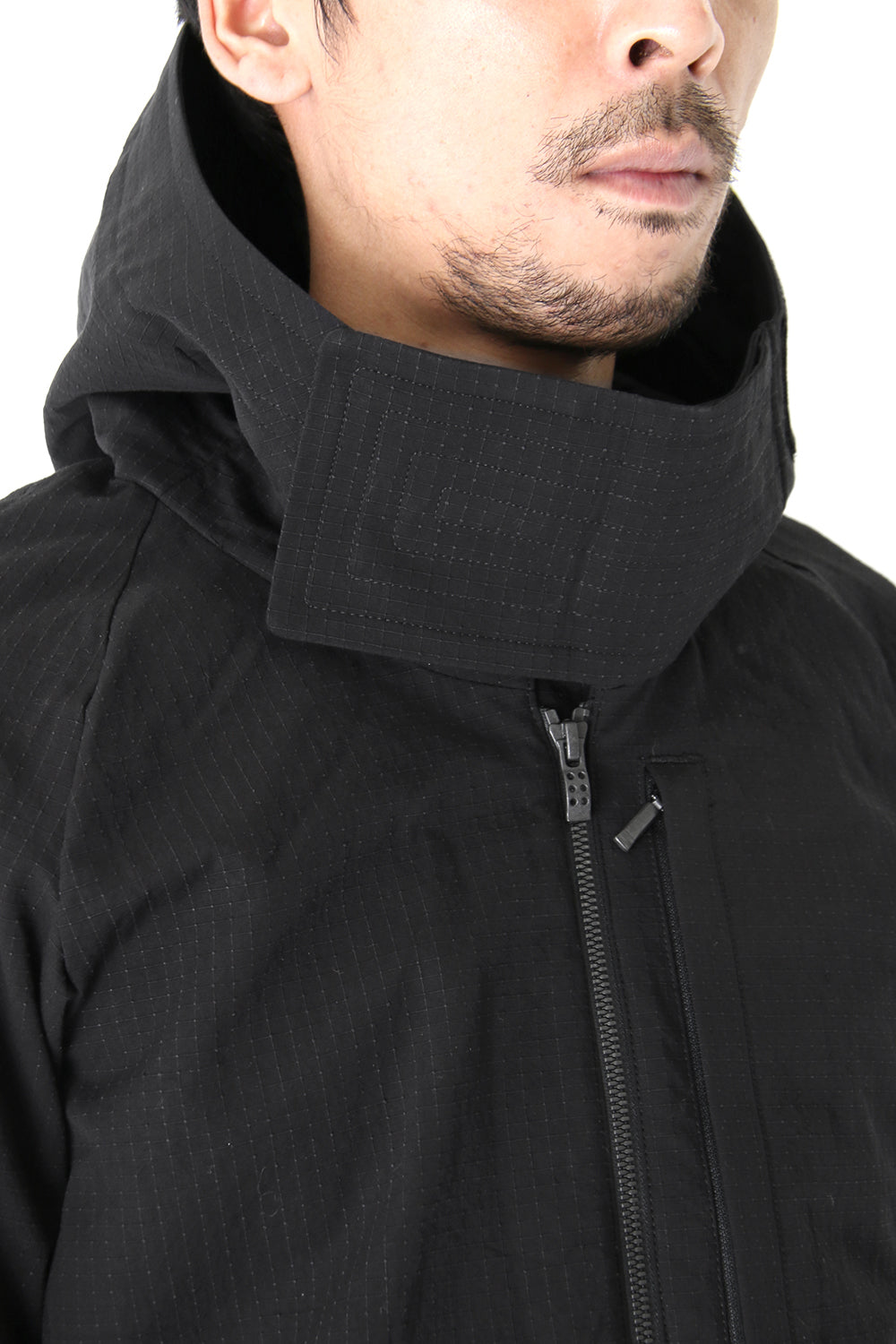 Jacket Cotton Linen Rip Stop Black