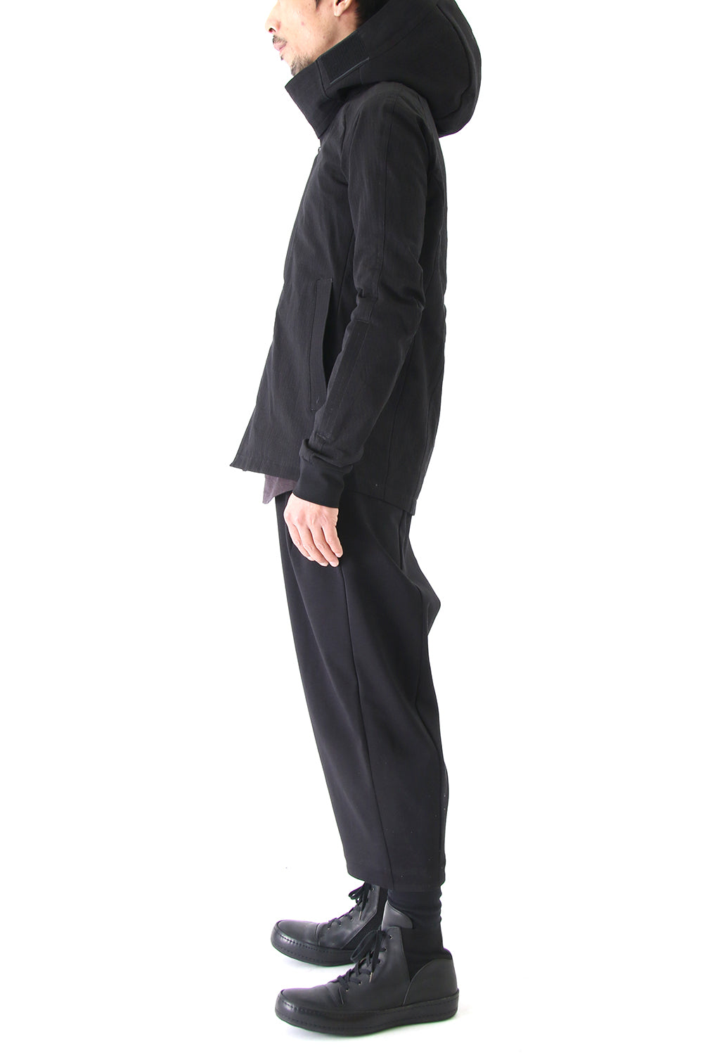 Jacket Cotton Linen Rip Stop Black