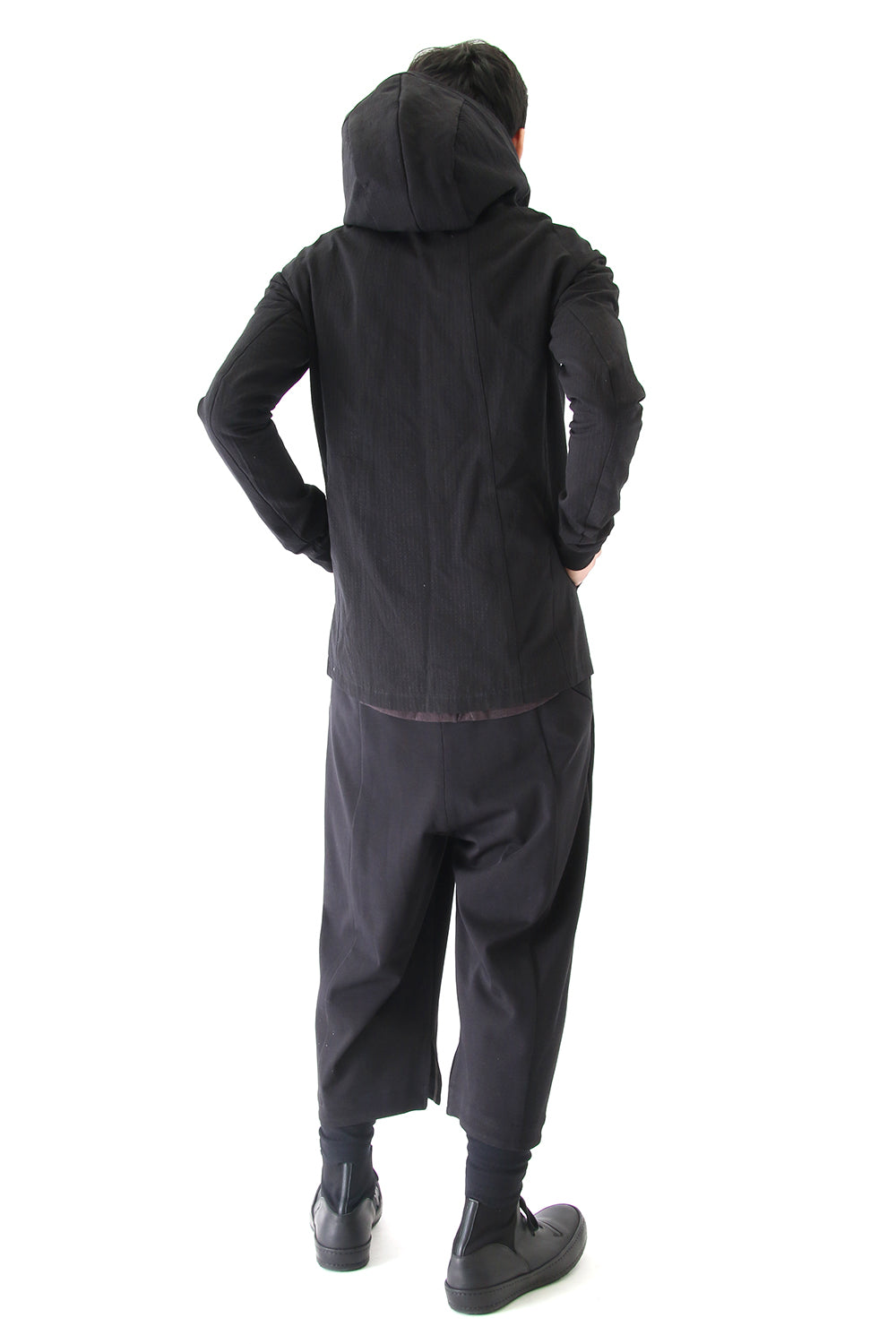 Jacket Cotton Linen Rip Stop Black