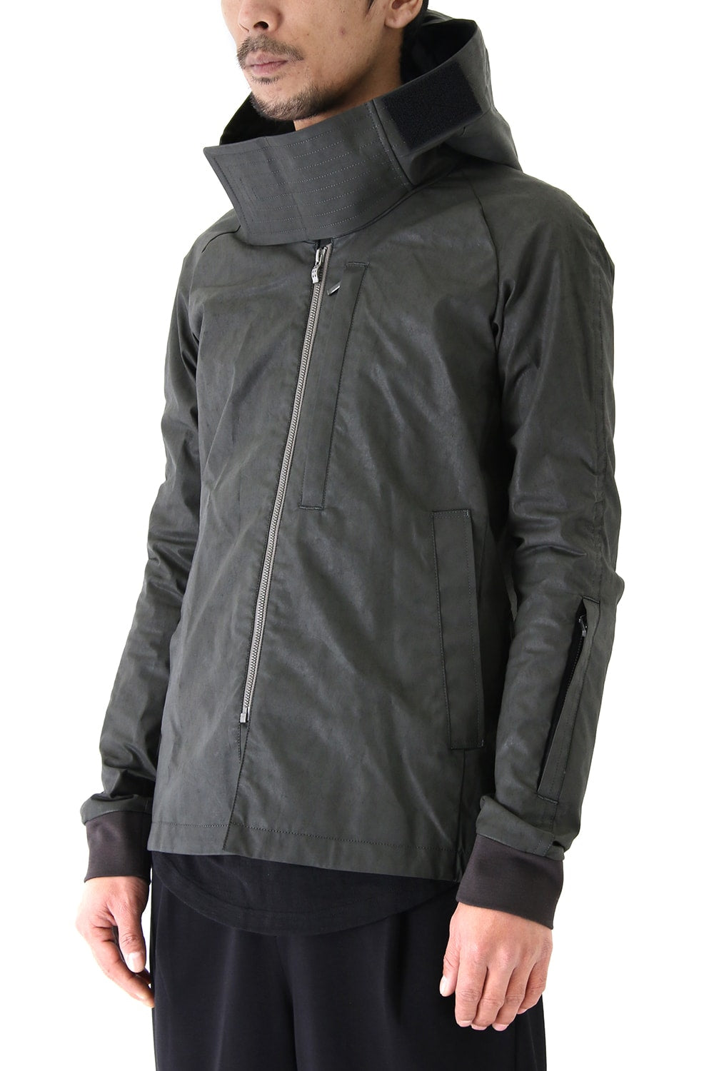 Jacket Cotton Polyurethane Coating Khaki