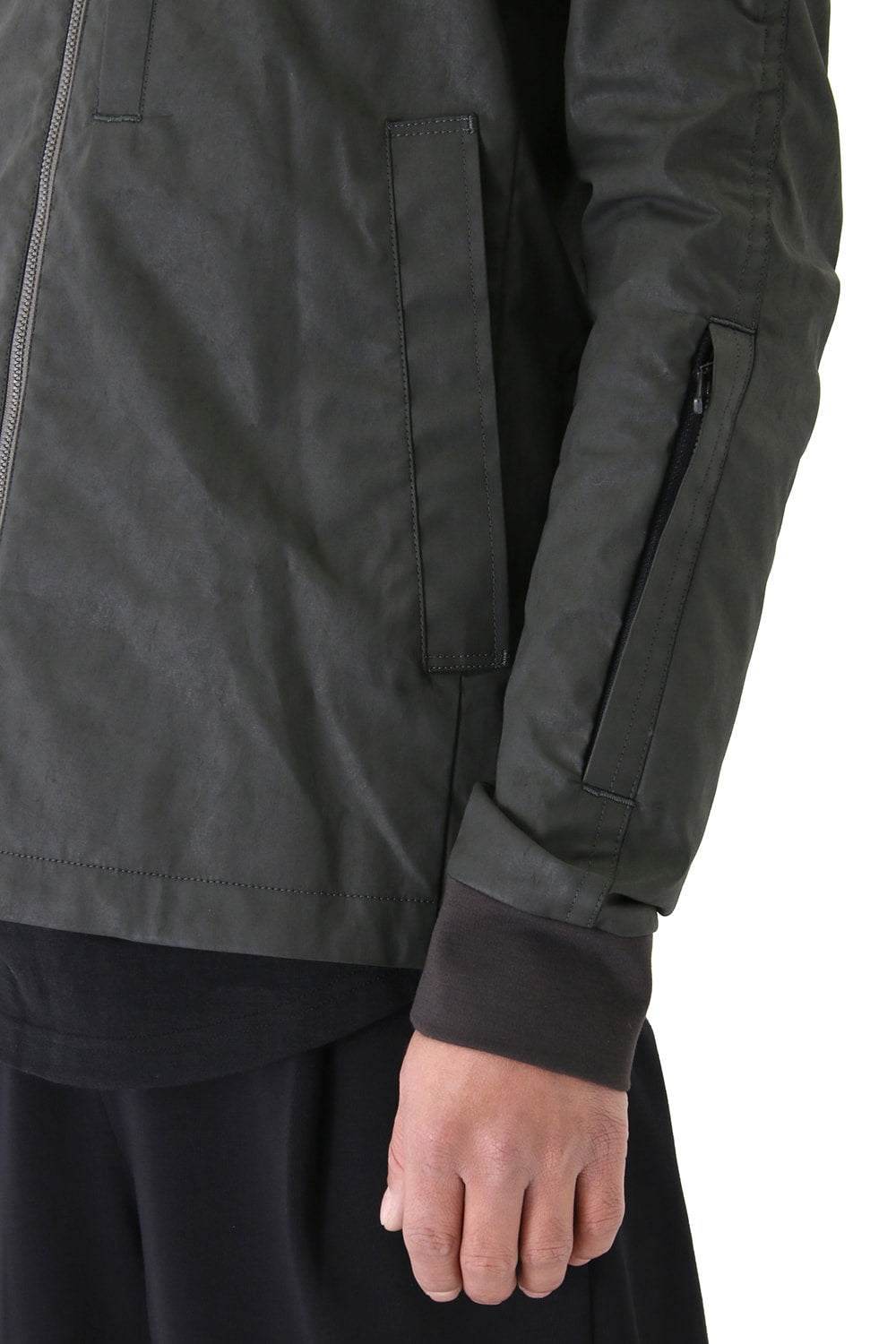 Jacket Cotton Polyurethane Coating Khaki