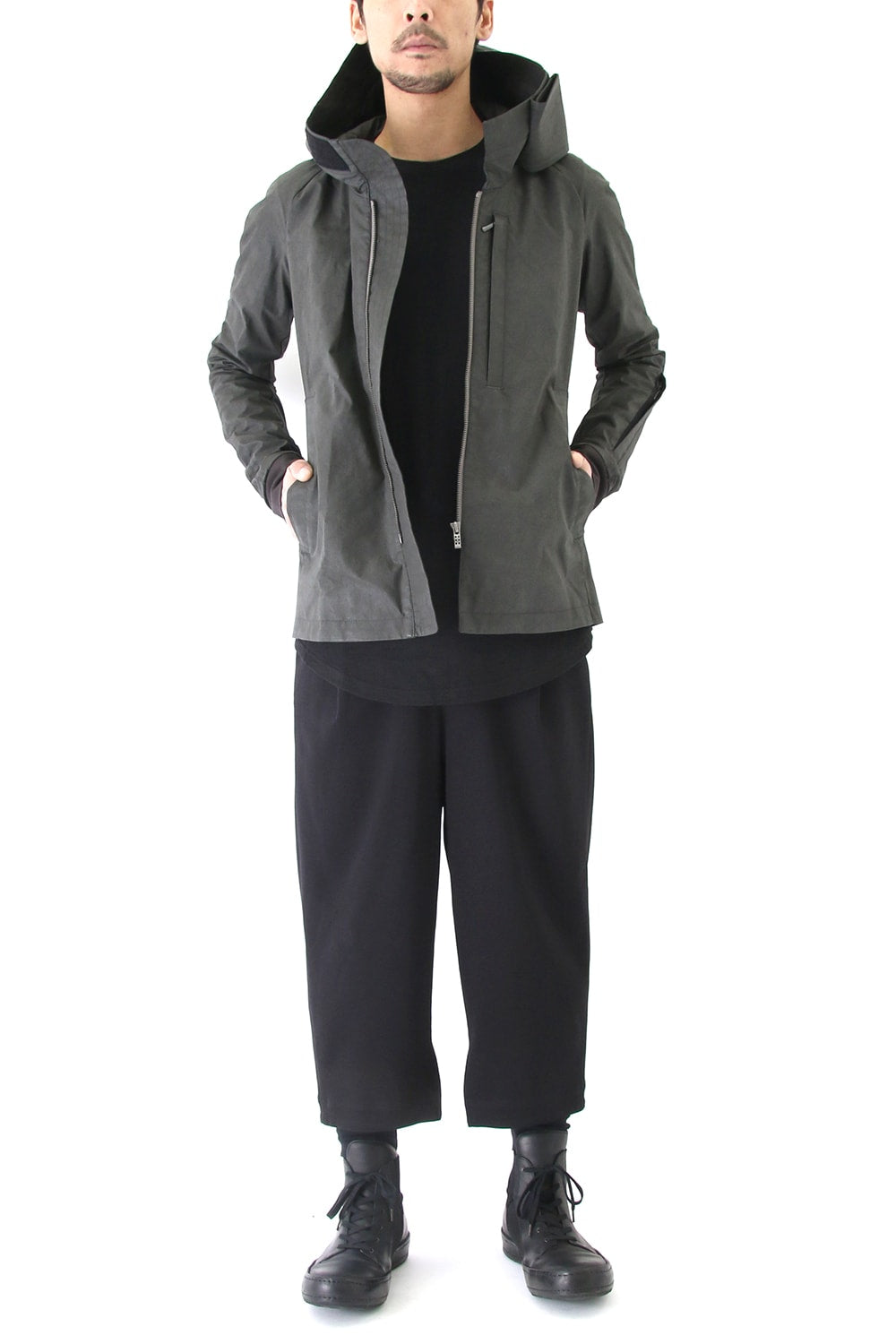 Jacket Cotton Polyurethane Coating Khaki