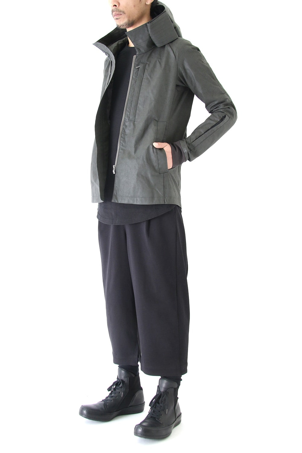 Jacket Cotton Polyurethane Coating Khaki