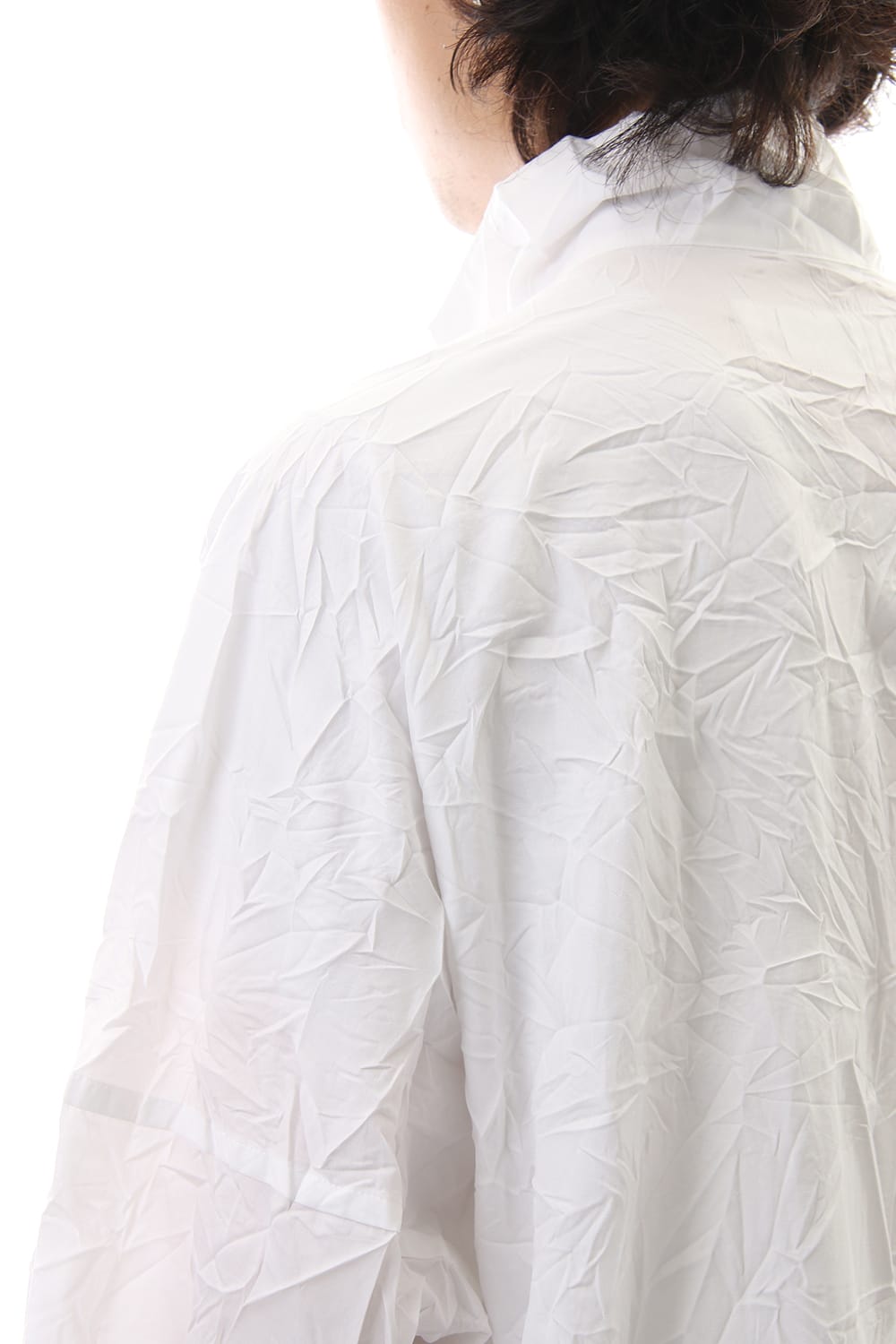 Wrinkle processing Stand Shirt