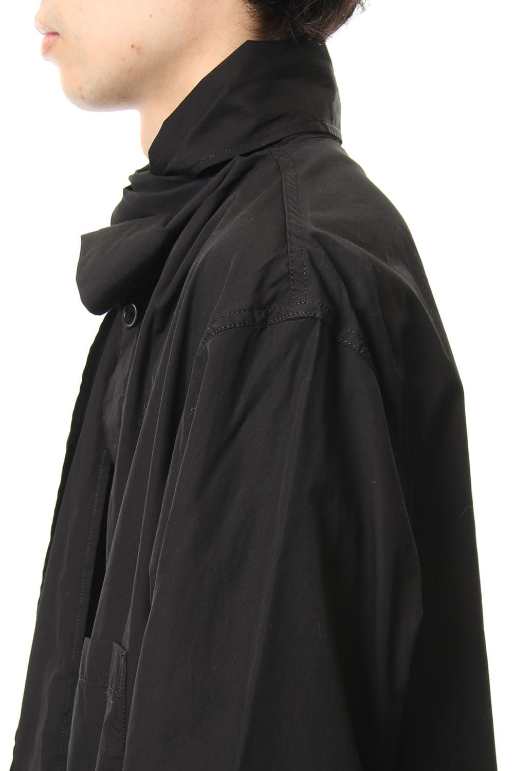 Ring Sewing Broad Scarf Coat