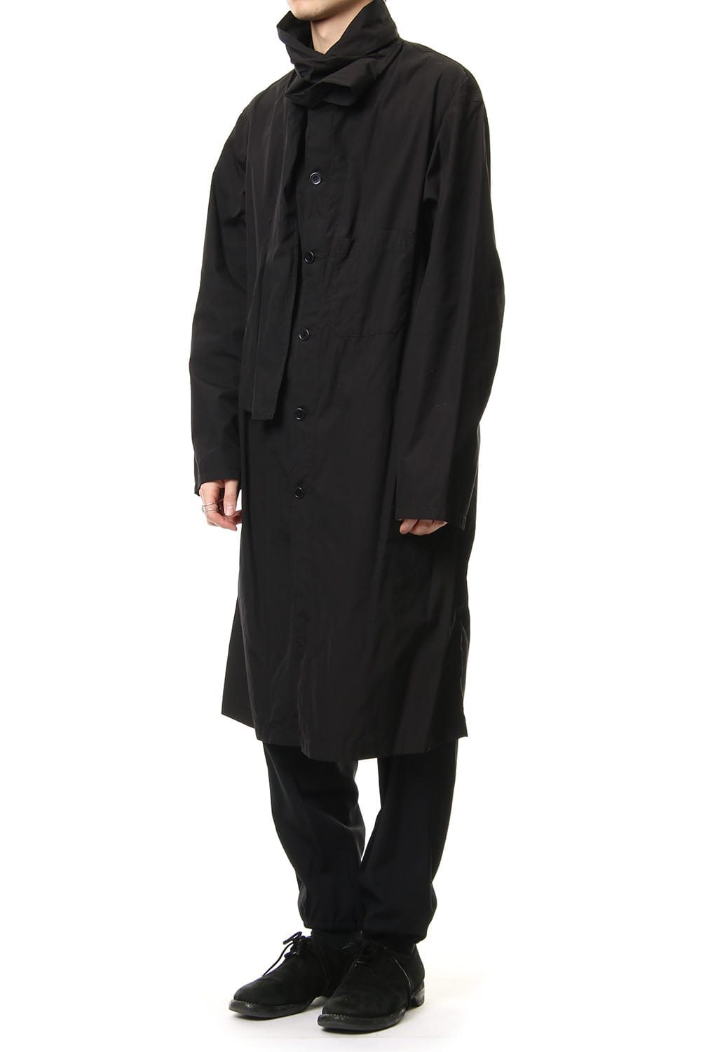 Ring Sewing Broad Scarf Coat