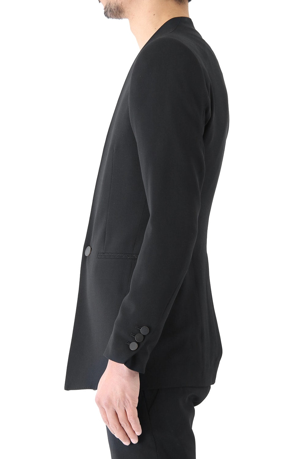 Jacket Wool Pique Black