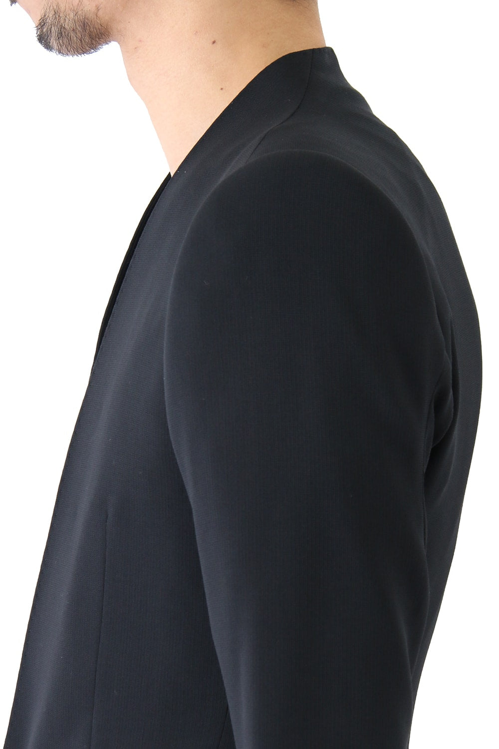 Jacket Wool Pique Black