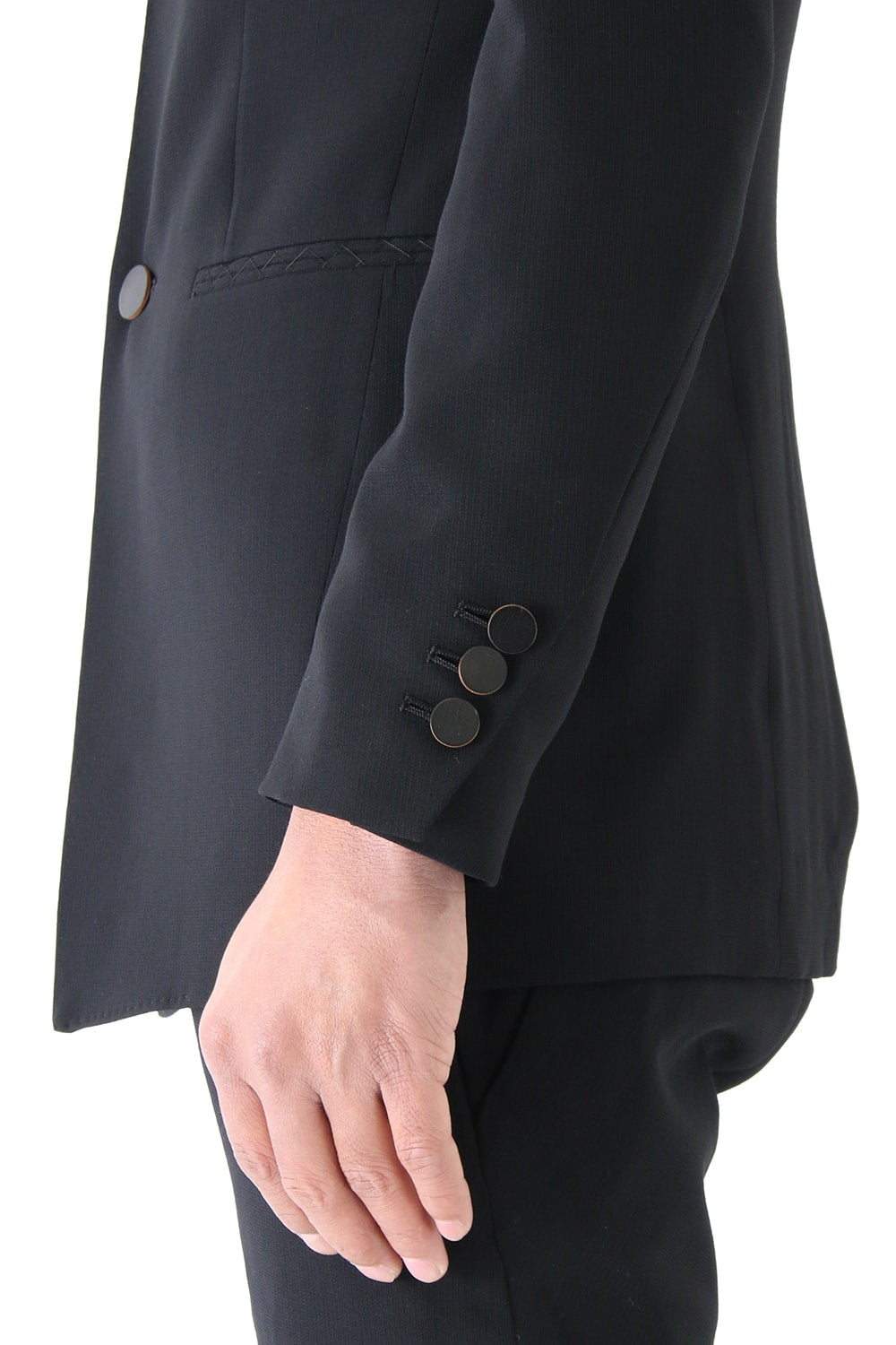 Jacket Wool Pique Black