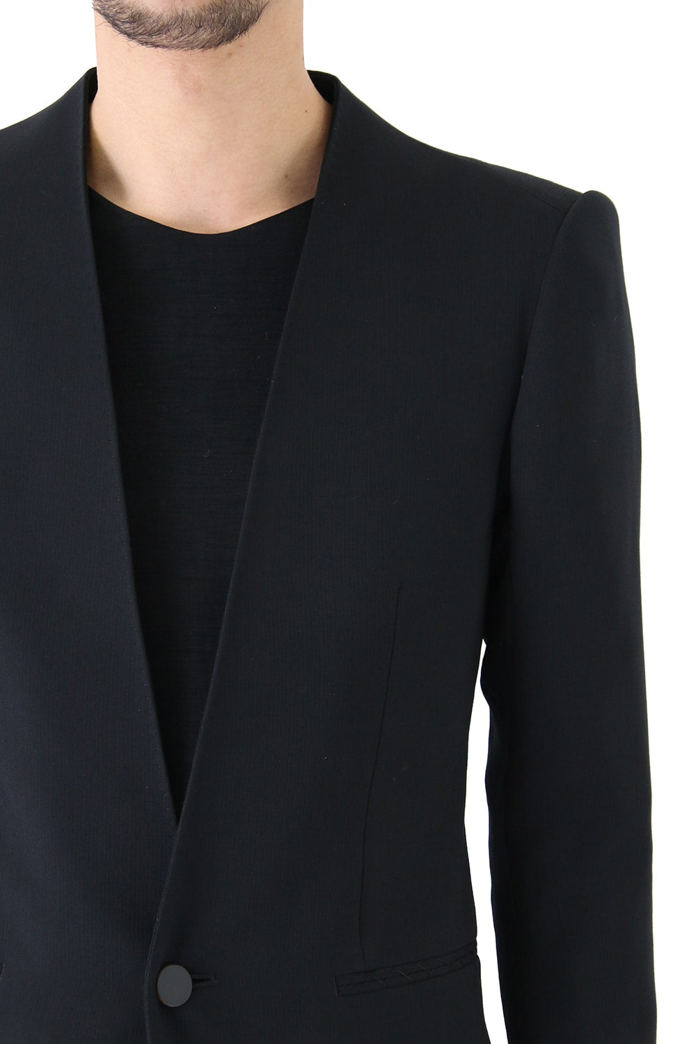 Jacket Wool Pique Black