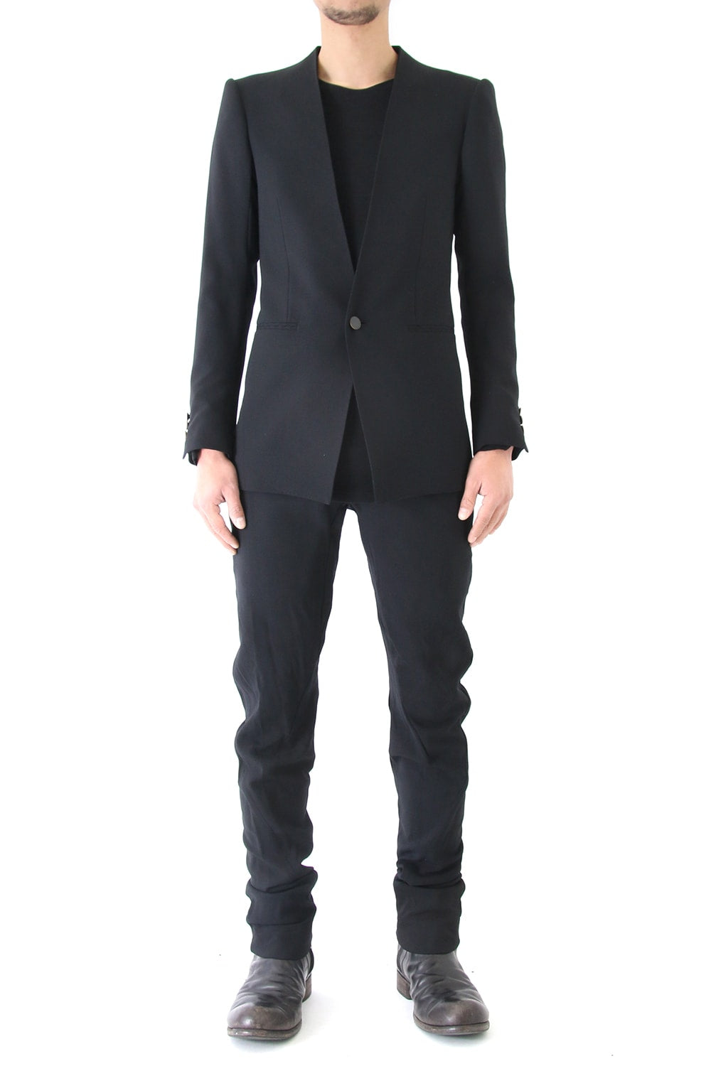 Jacket Wool Pique Black