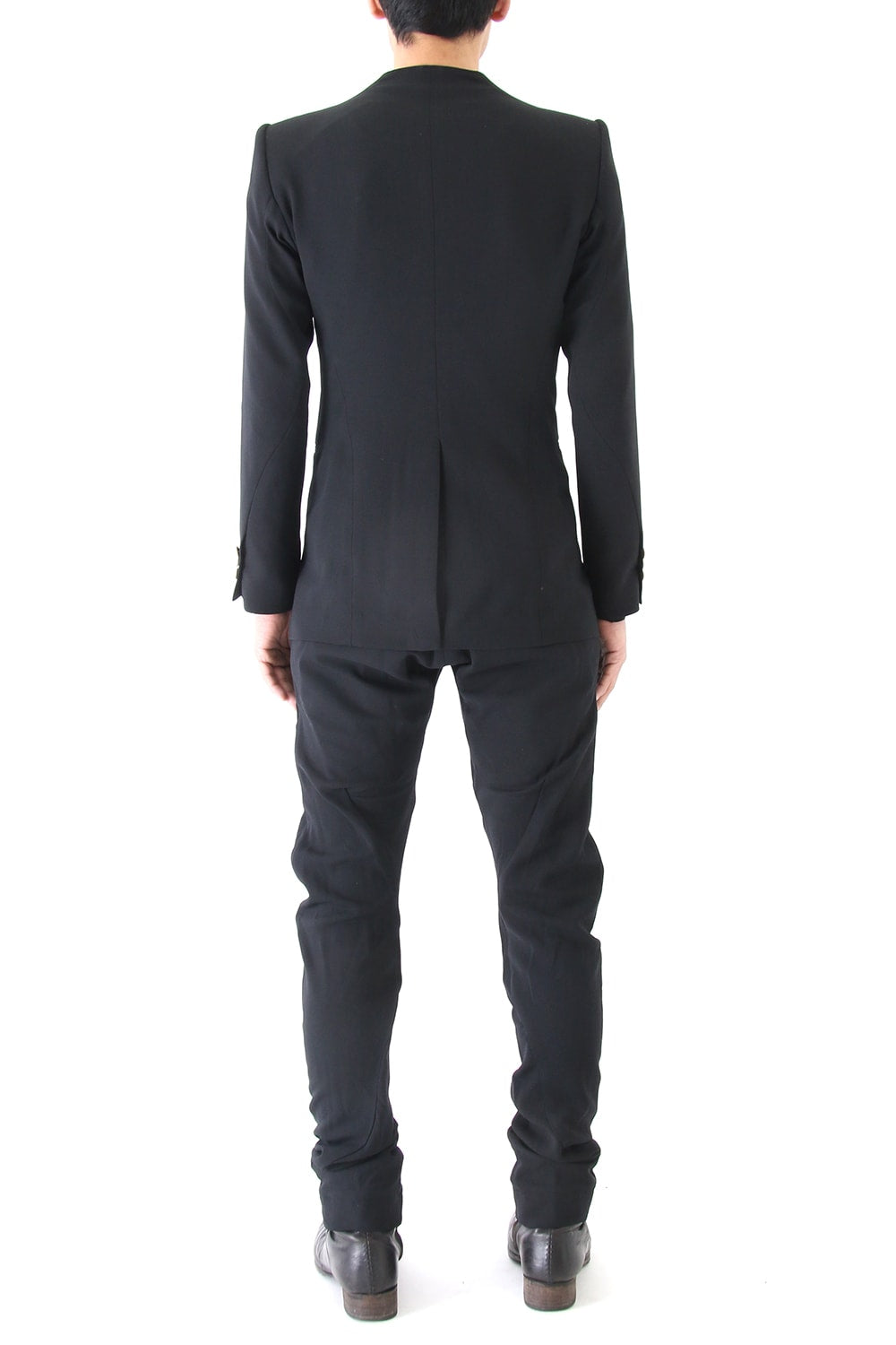 Slim Pants Wool Pique Black