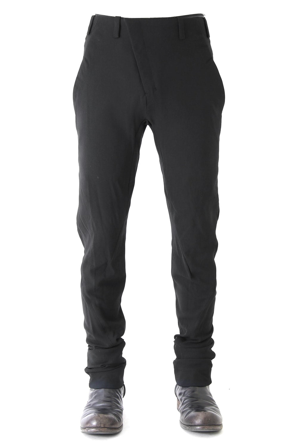 Slim Pants Wool Pique Black