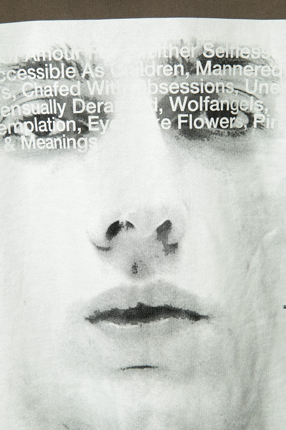 PRINT EXTRA BIG ZIP HOODIE Dust