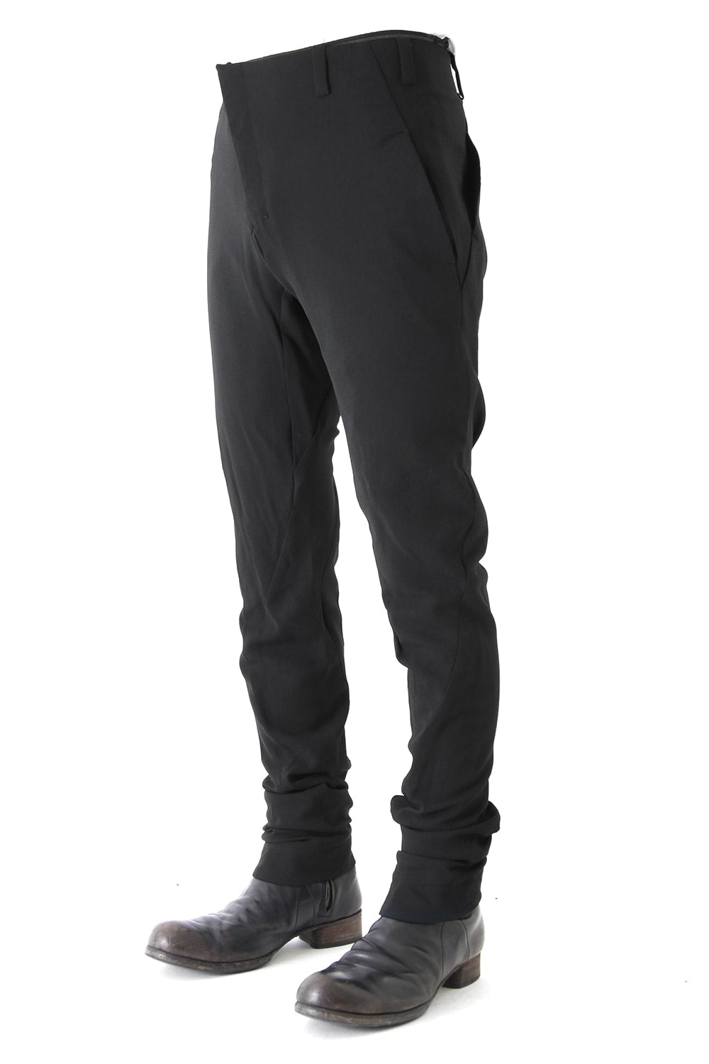 Slim Pants Wool Pique Black