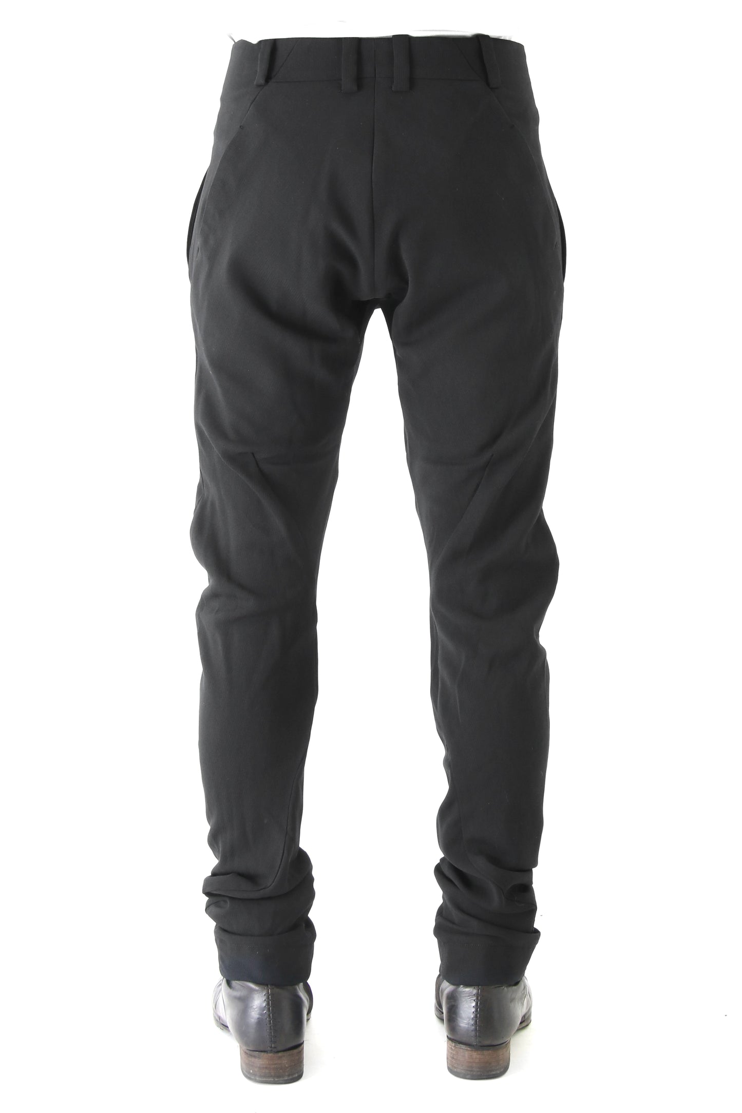 Slim Pants Wool Pique Black