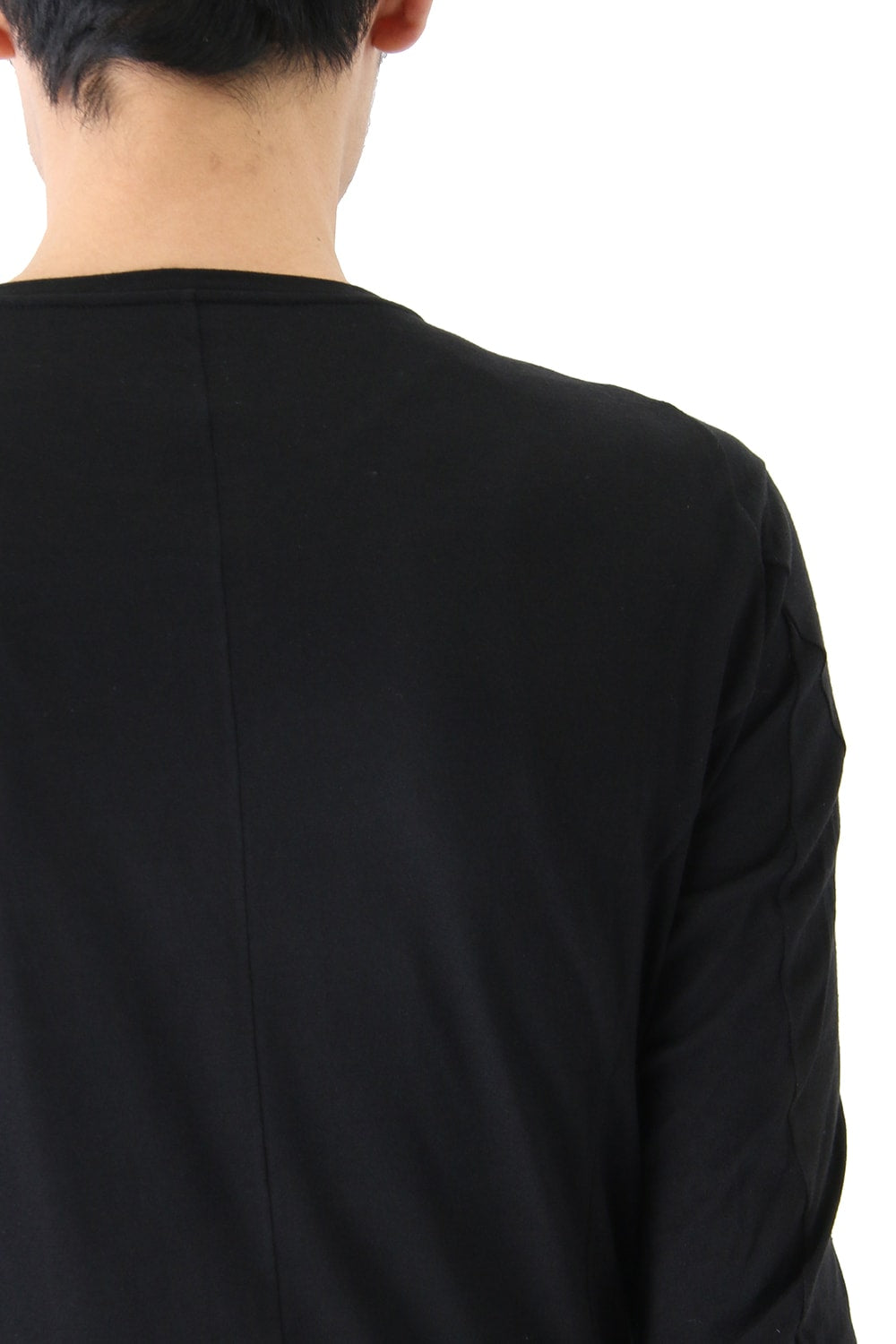 Long Sleeve Silk / Cotton Jersey Black