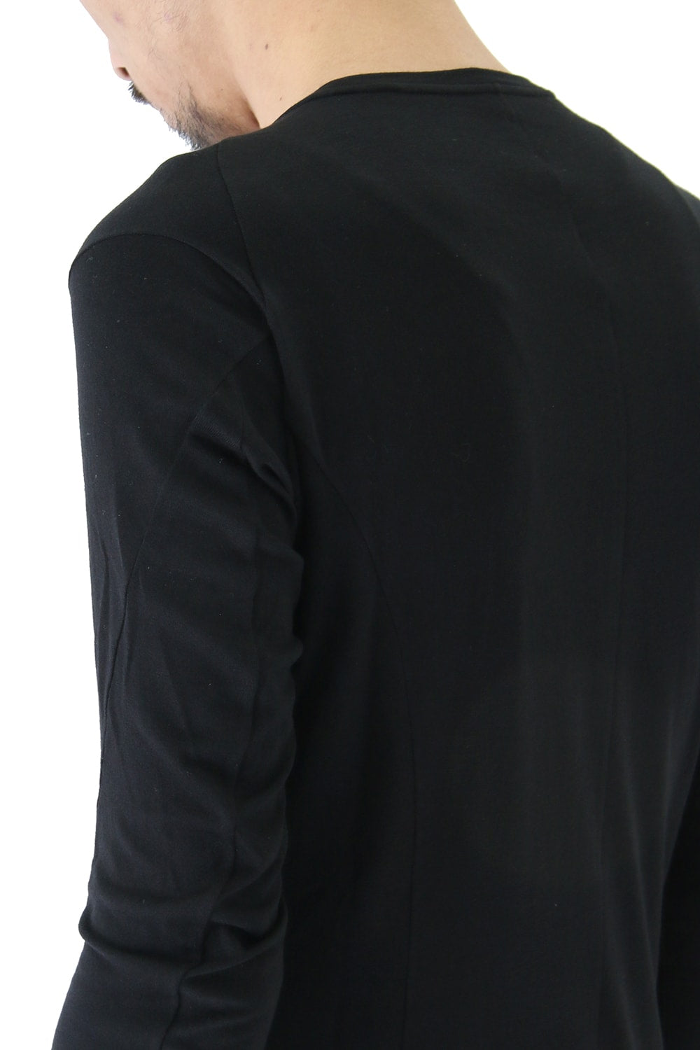 Long Sleeve Silk / Cotton Jersey Black