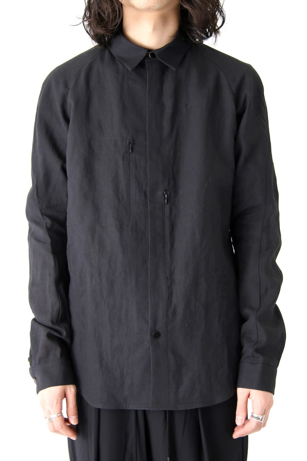 Shirt Washi Washer Finish Black