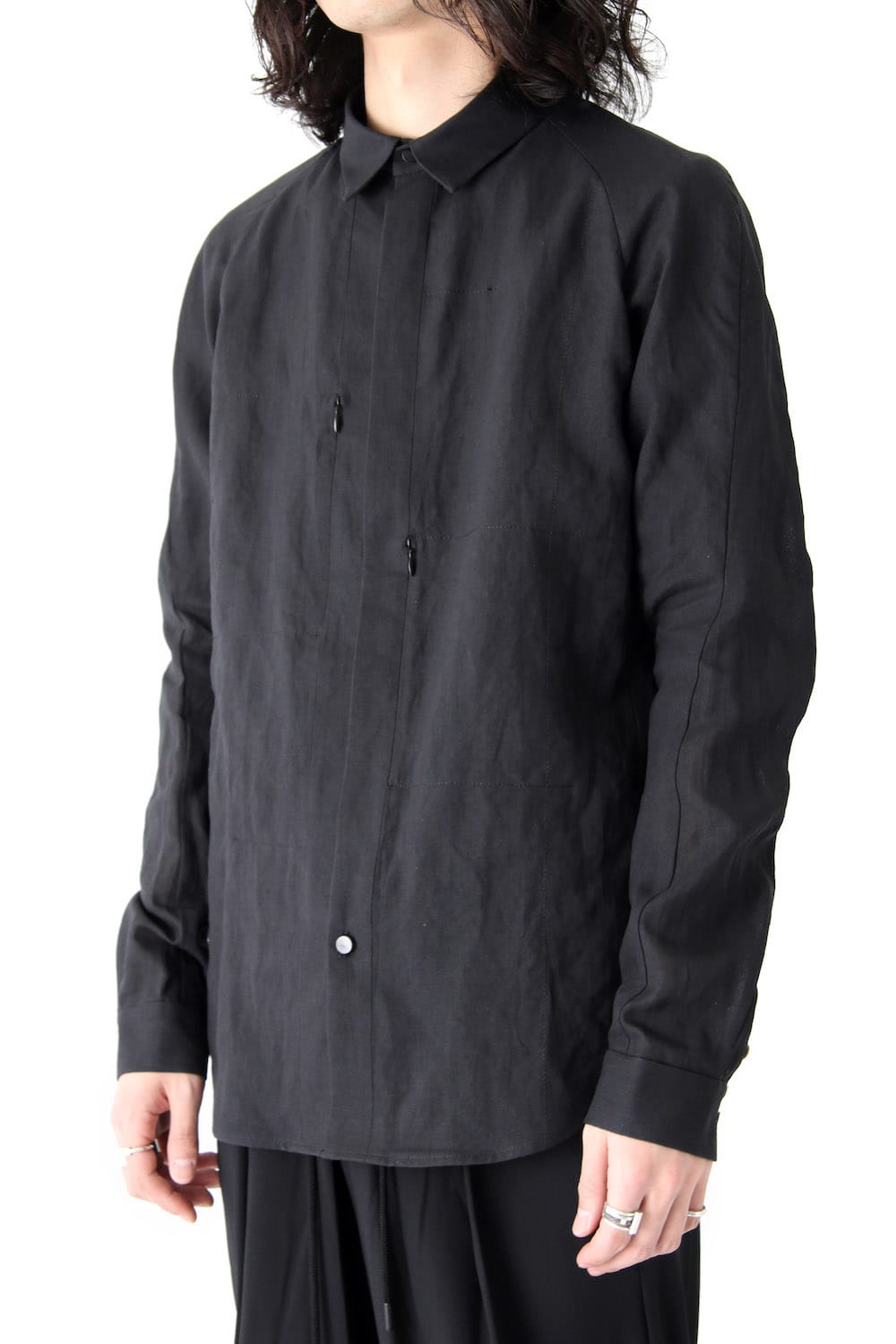 Shirt Washi Washer Finish Black