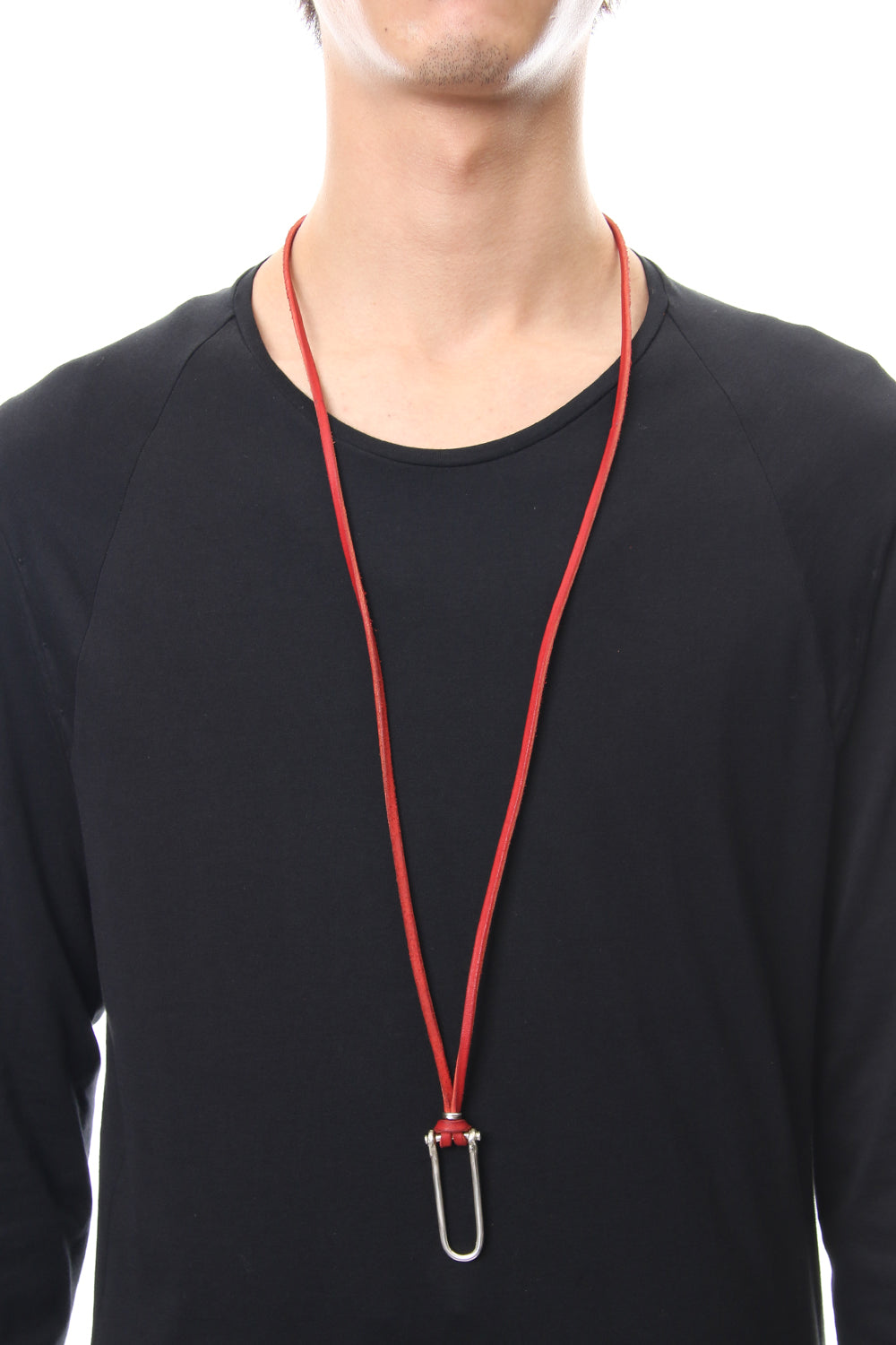 Spectacle holder necklace - io-03-084 Red