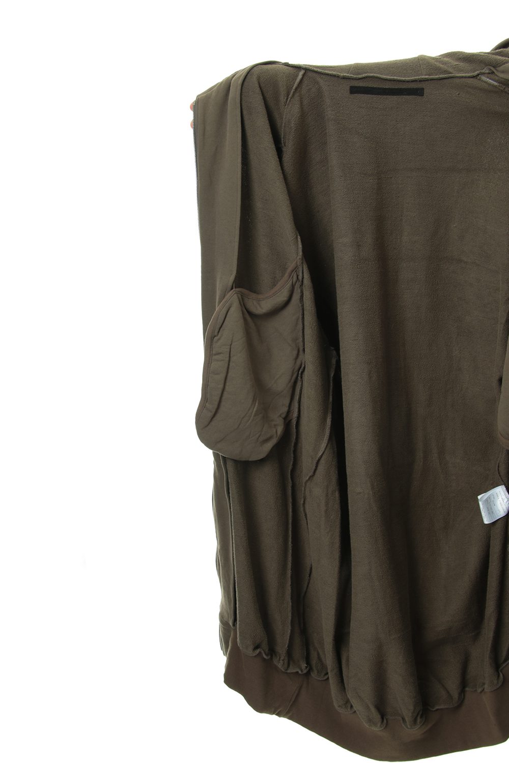 PRINT EXTRA BIG ZIP HOODIE Dust