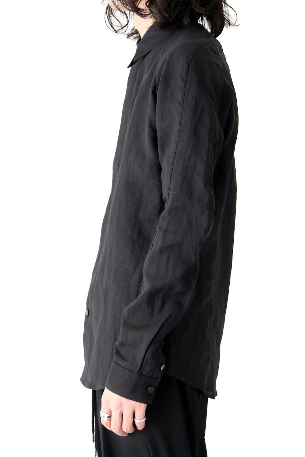 Shirt Washi Washer Finish Black