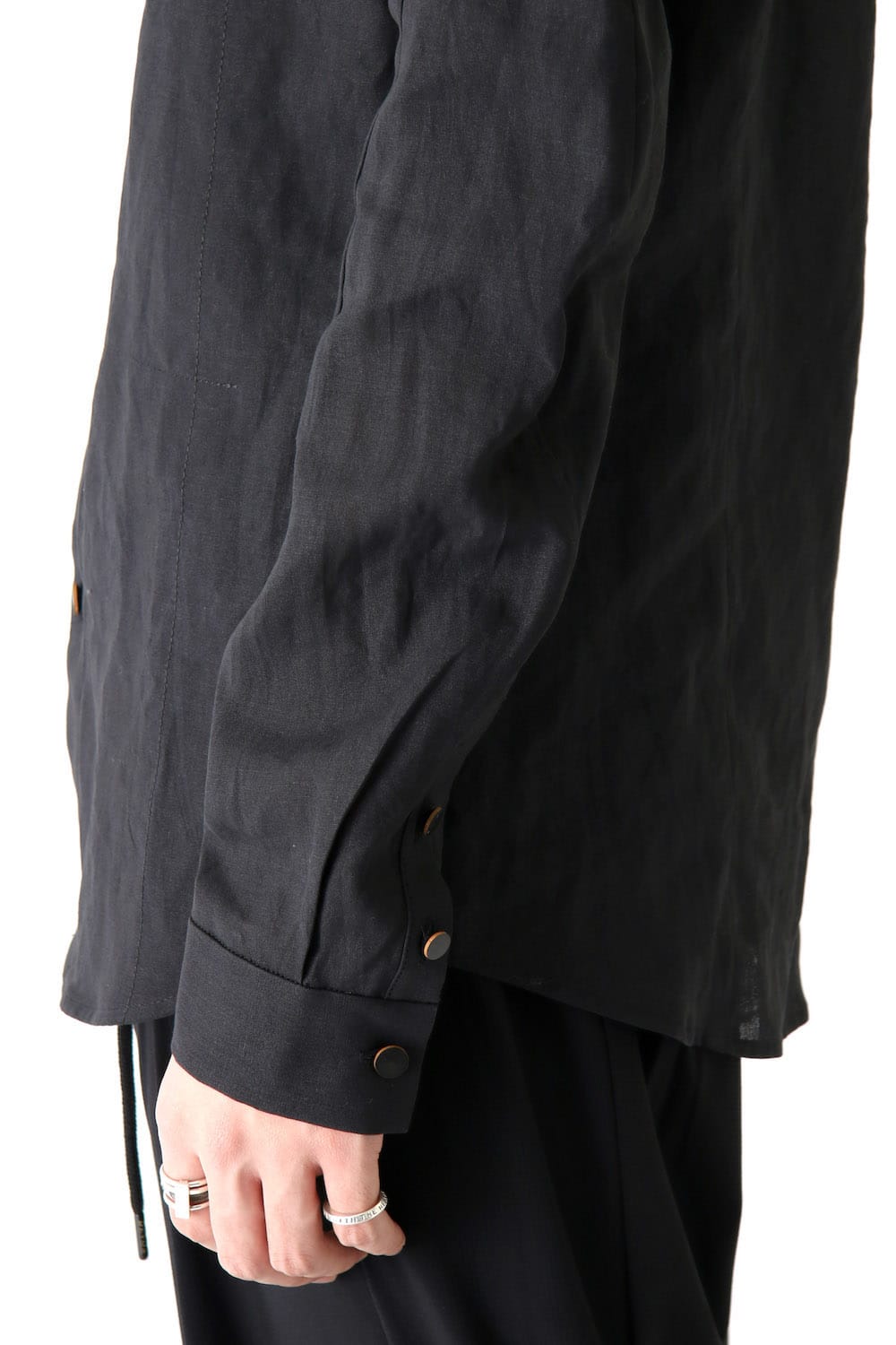 Shirt Washi Washer Finish Black