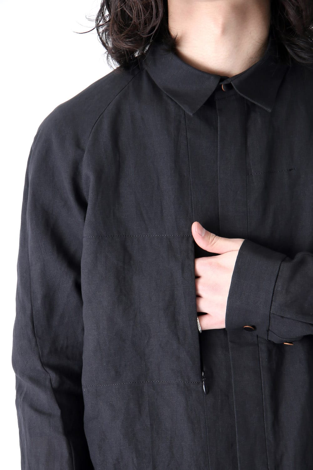 Shirt Washi Washer Finish Black