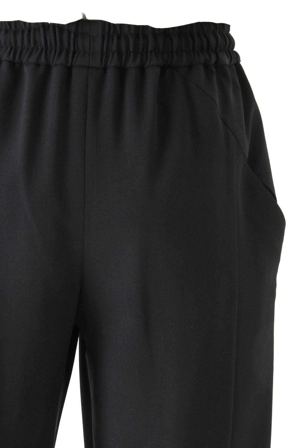 Cropped Pants Wool Pique Black