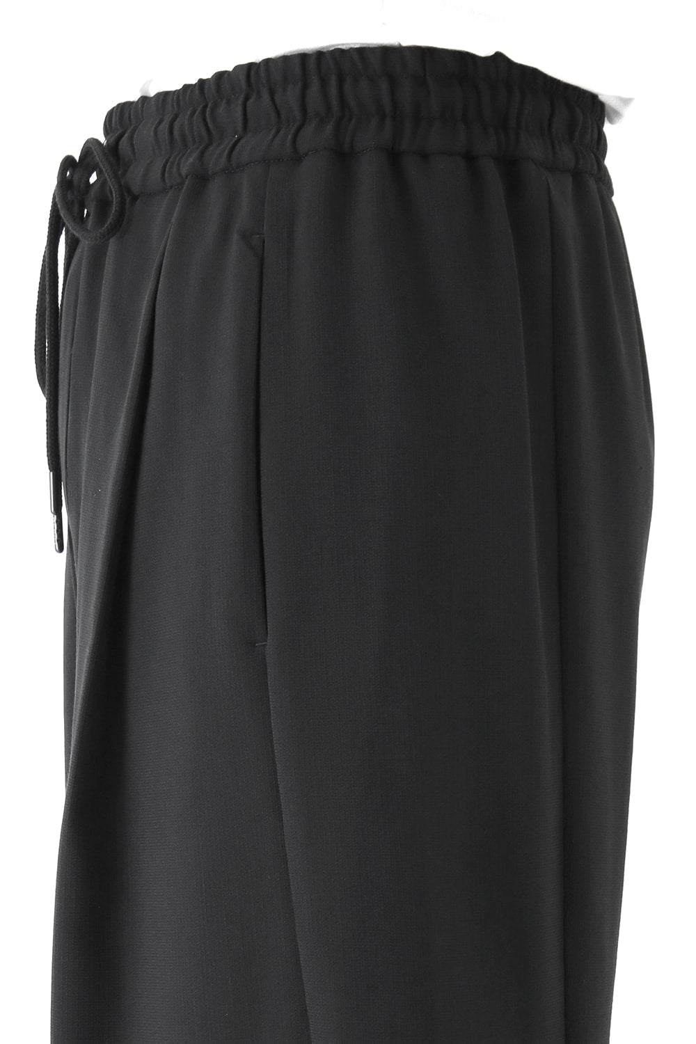 Cropped Pants Wool Pique Black