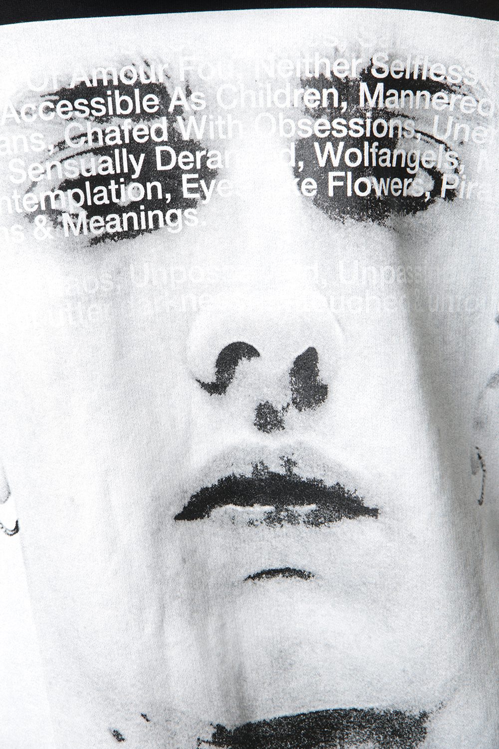 PRINT EXTRA BIG ZIP HOODIE Black