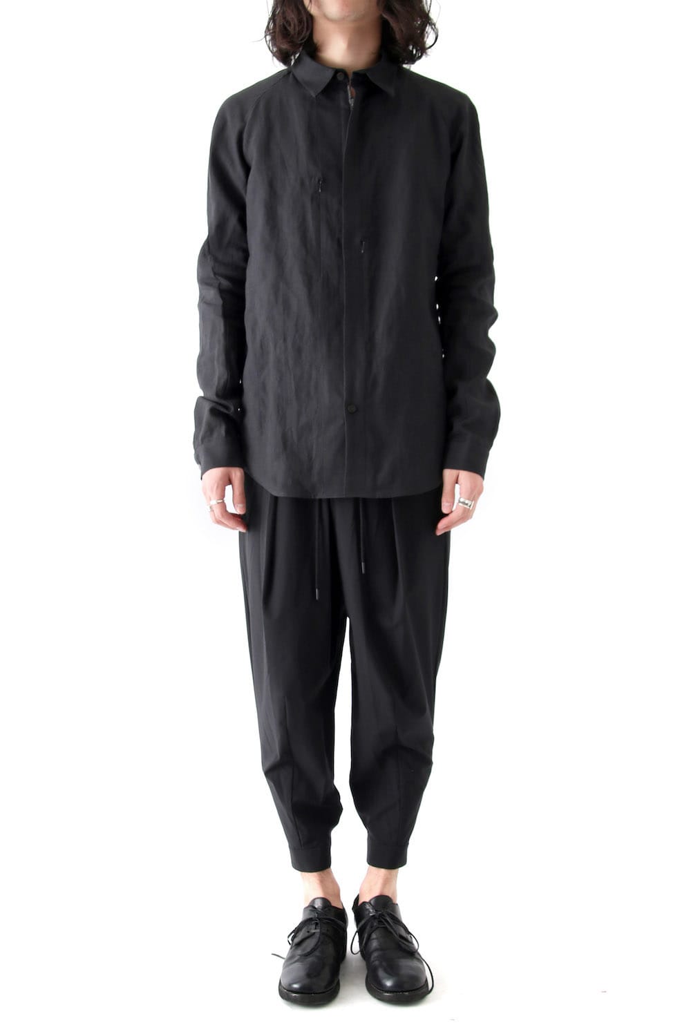 Shirt Washi Washer Finish Black