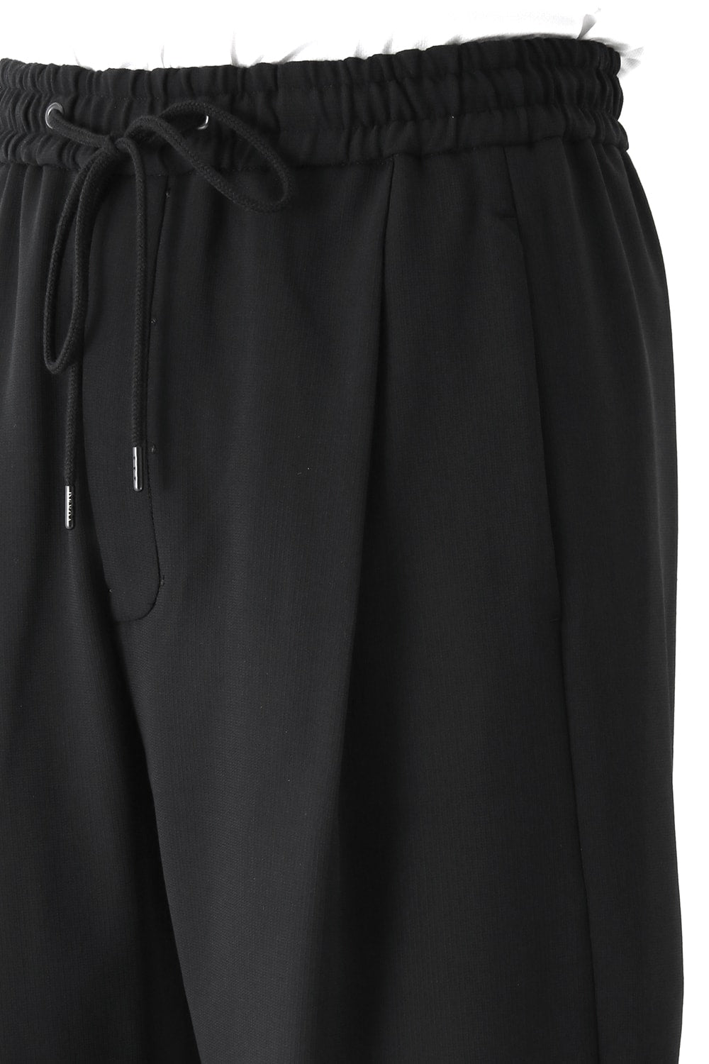 Cropped Pants Wool Pique Black