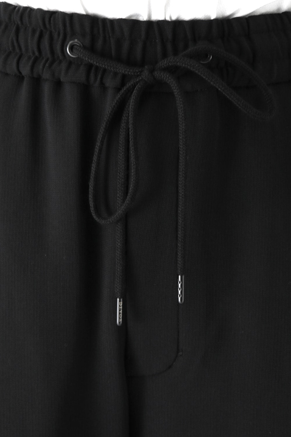 Cropped Pants Wool Pique Black