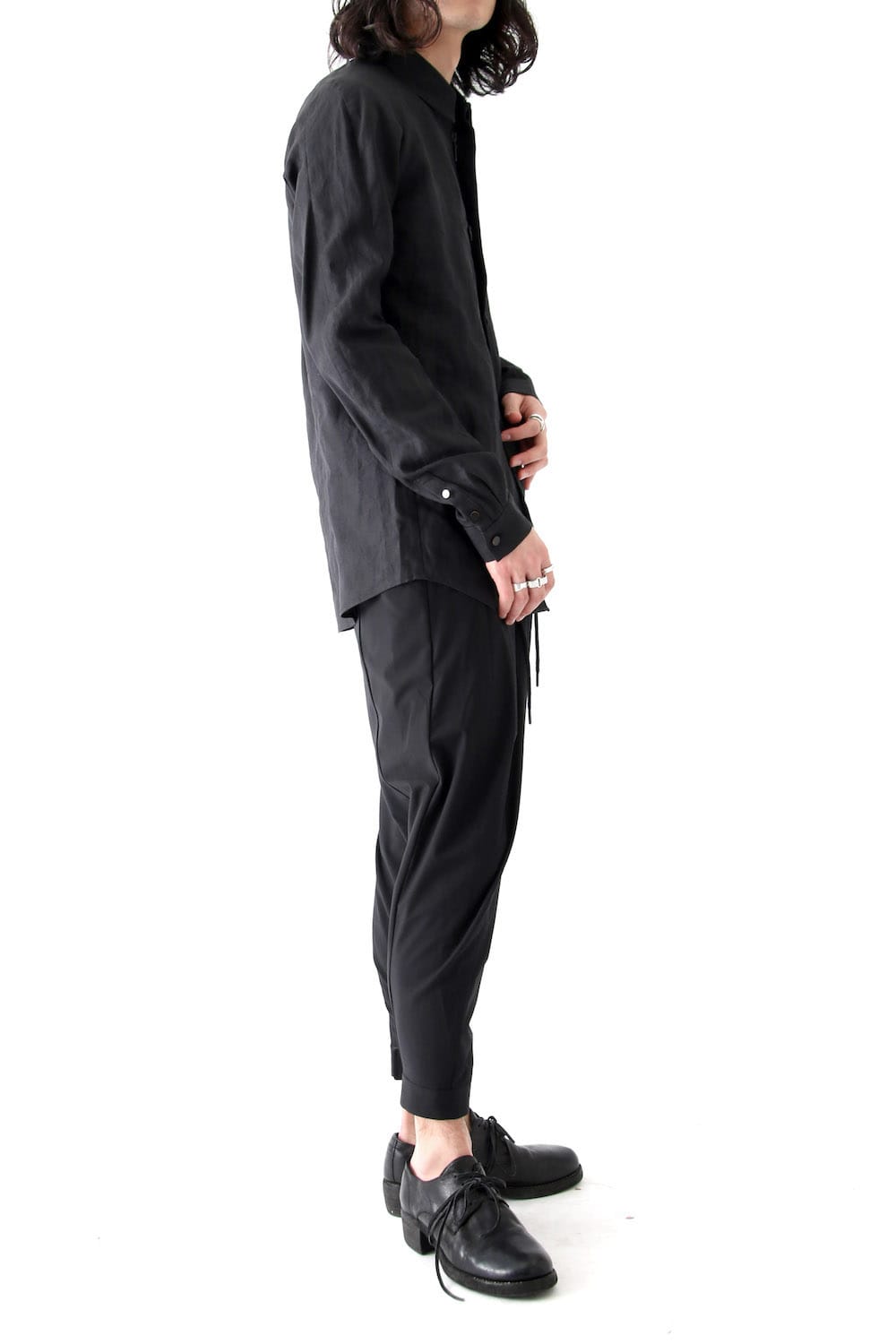 Shirt Washi Washer Finish Black