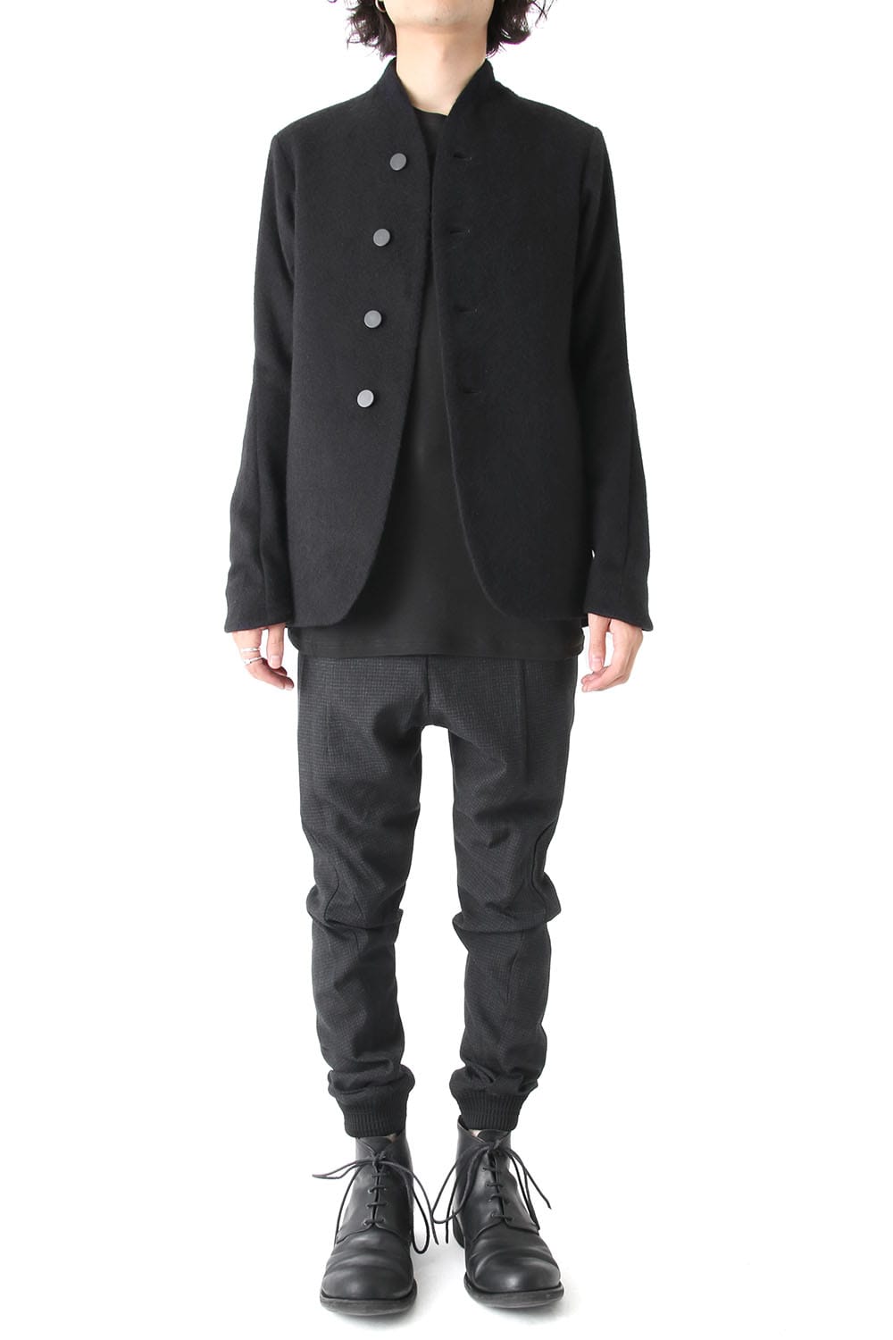 Easy Pants Wool Hight twist Hound's Tooth (FASCINATE Limited)