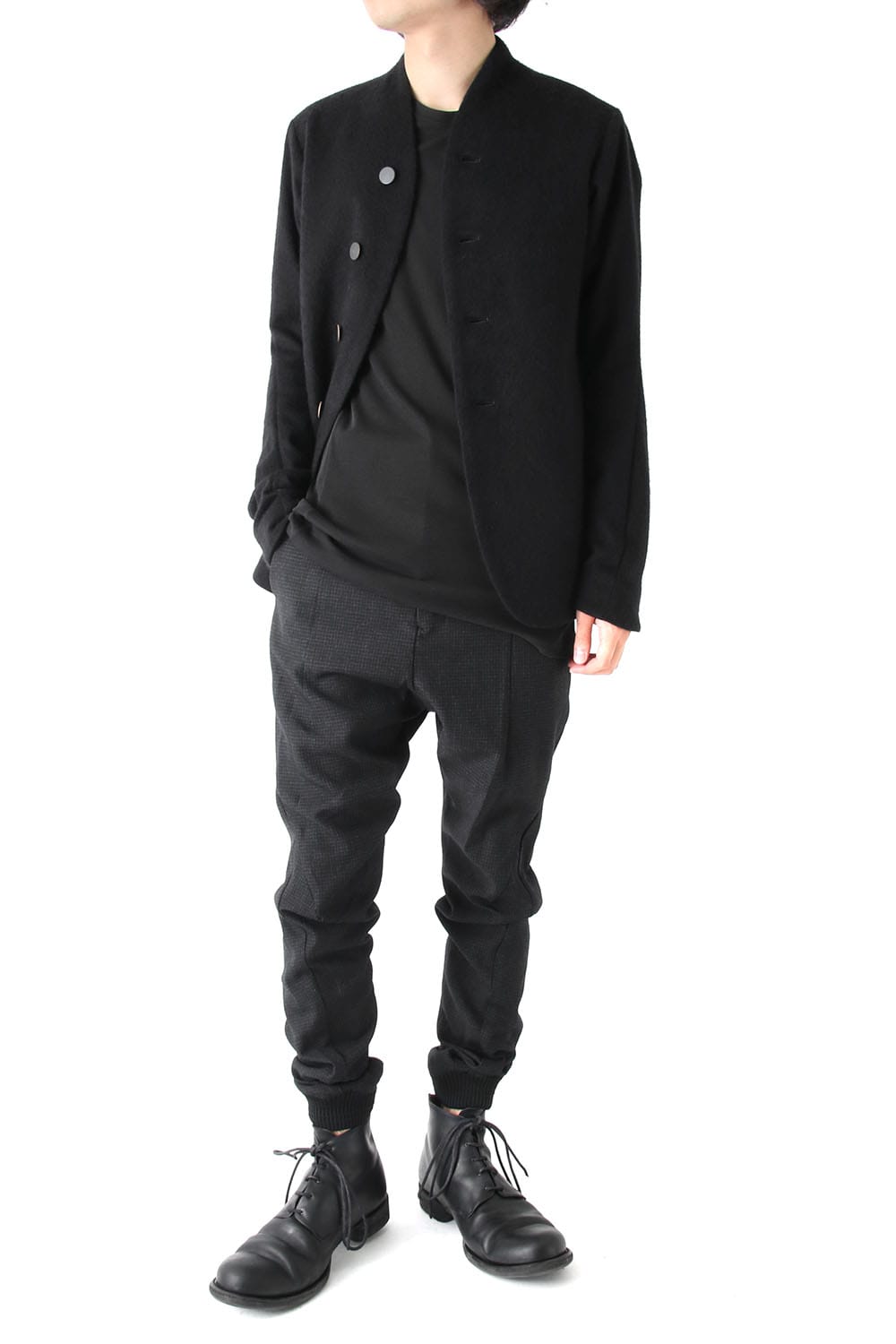 Easy Pants Wool Hight twist Hound's Tooth (FASCINATE Limited)