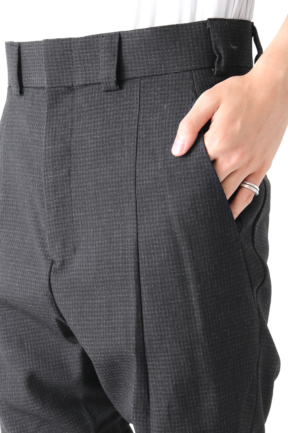 Easy Pants Wool Hight twist Hound's Tooth (FASCINATE Limited)