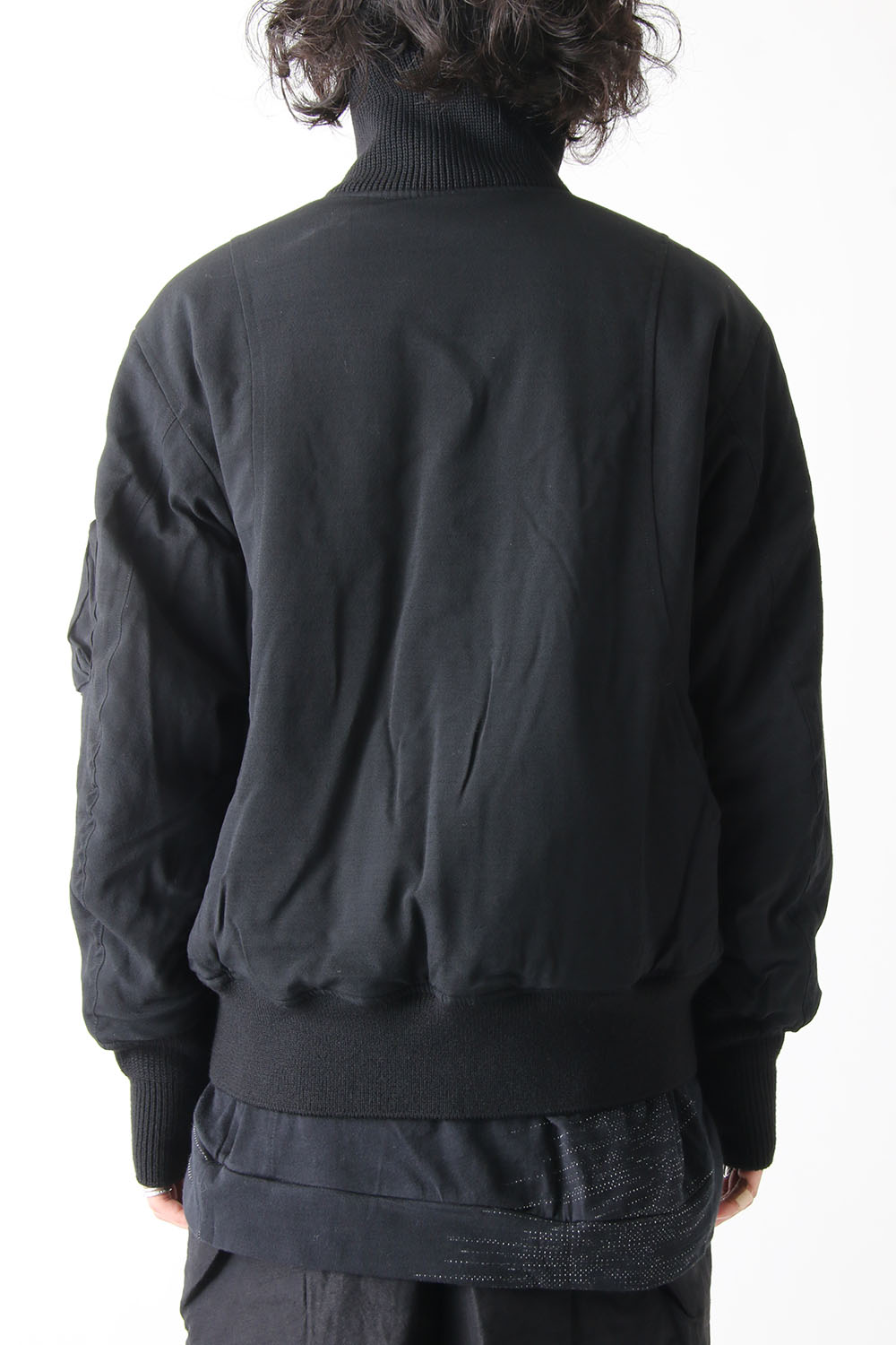 Tropical Wool Padded Blouson